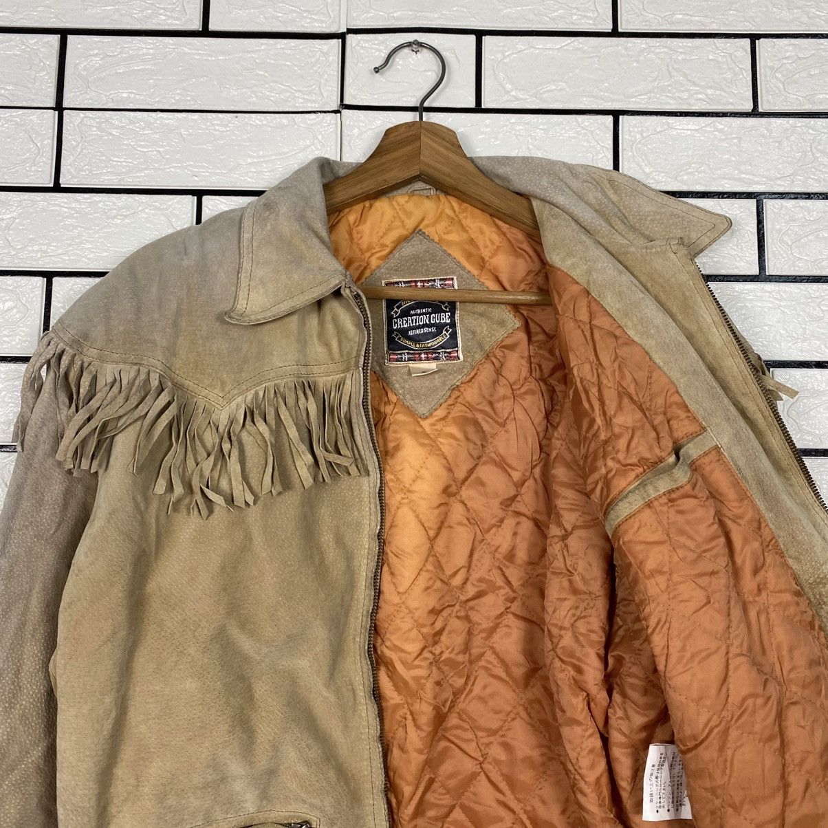 Japanese Brand 📌Vintage Genuine Leather Jacket Creation Cube Issey Miyake Size US M / EU 48-50 / 2 - 15 Thumbnail