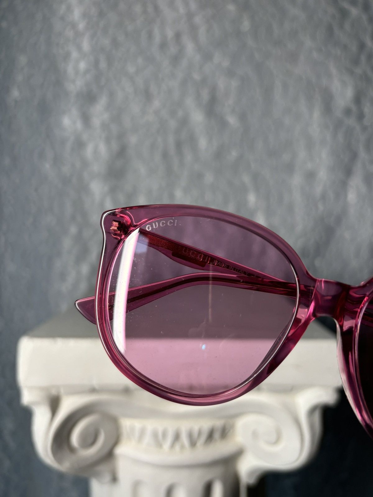 Gucci Gucci Pink Sunglasses Size ONE SIZE - 8 Thumbnail