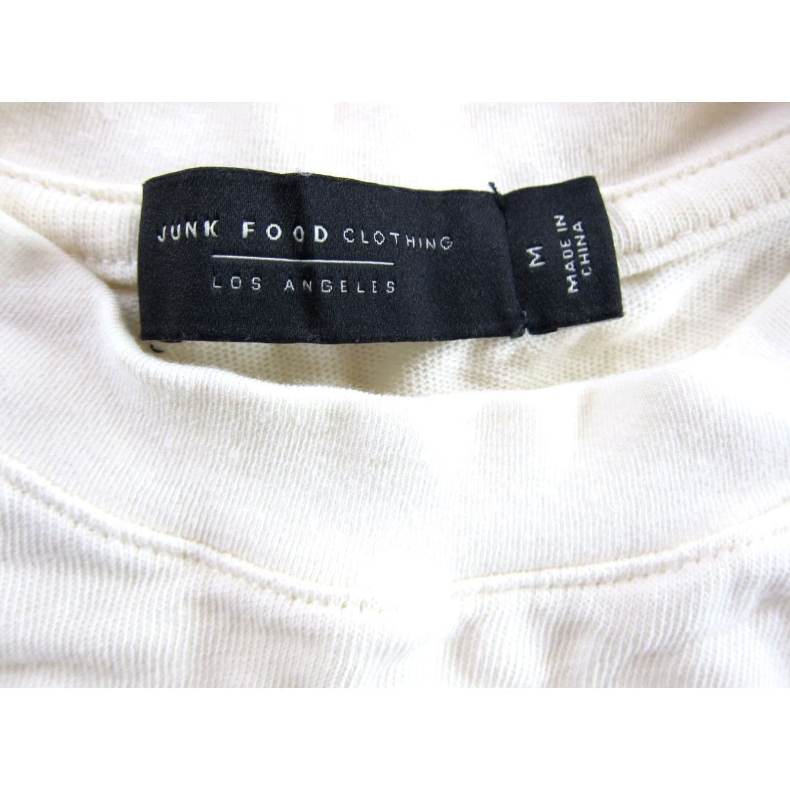 Junk Food Junk Food T-Shirt Cropped Ivory 100% Cotton Crew Neck San Francisco 49ERS M Womens Size M / US 6-8 / IT 42-44 - 3 Thumbnail