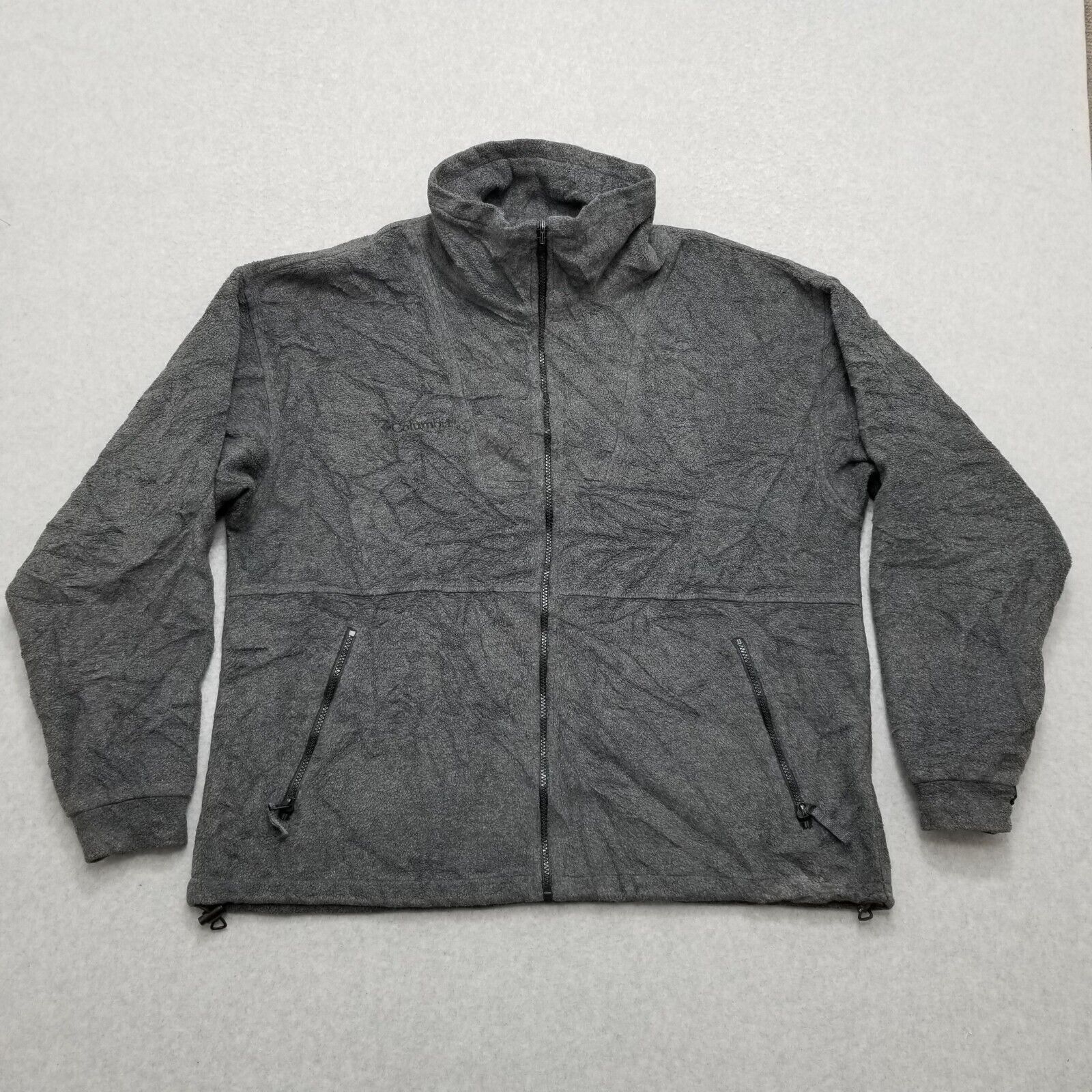 Columbia Columbia Fleece Jacket Mens Large Gray Pockets Full Zip Size US L / EU 52-54 / 3 - 1 Thumbnail
