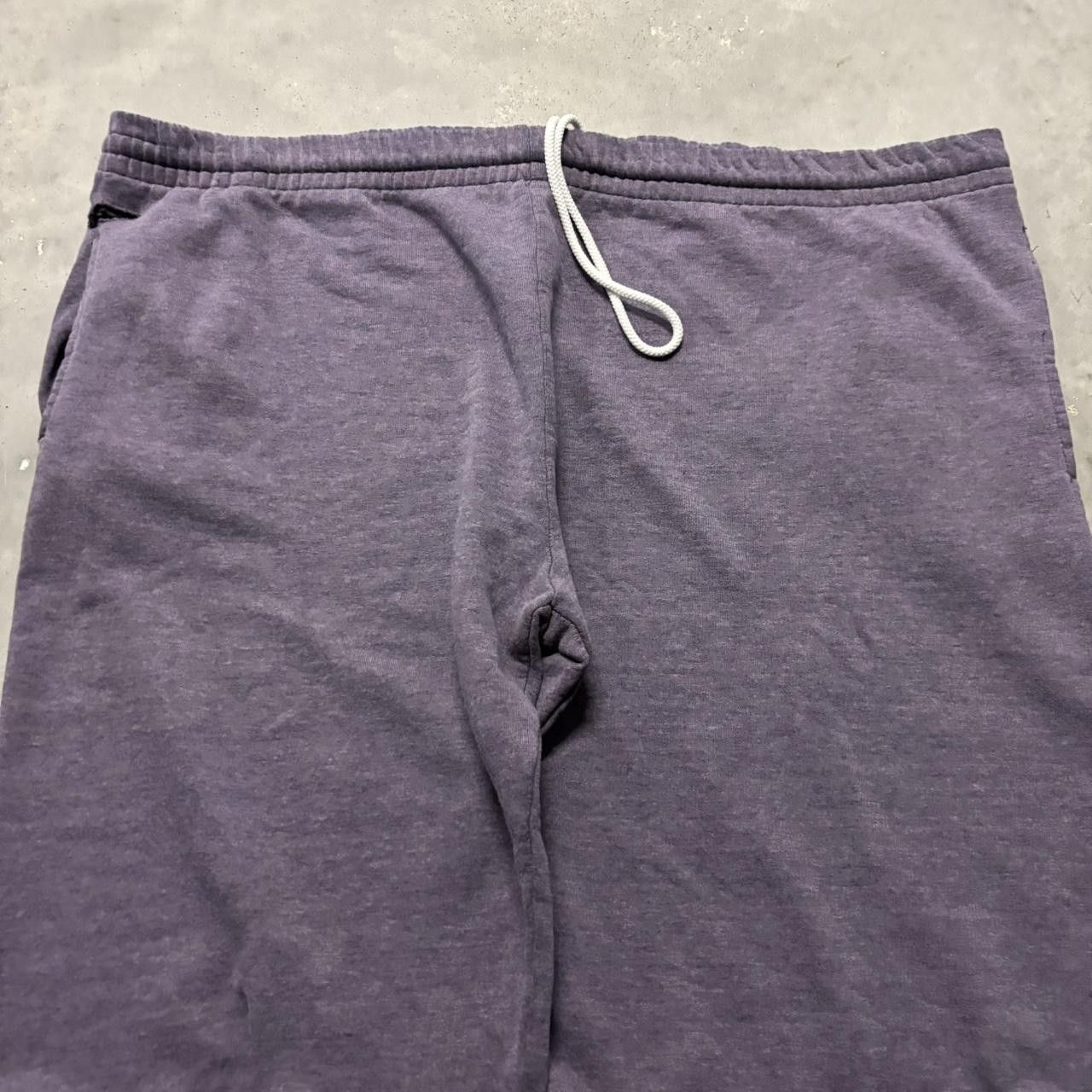 Japanese Brand × Vintage Crazy Vintage Y2K/2000s Baggy Faded Purple Skater Essential Sweatpants! Size US 36 / EU 52 - 4 Thumbnail