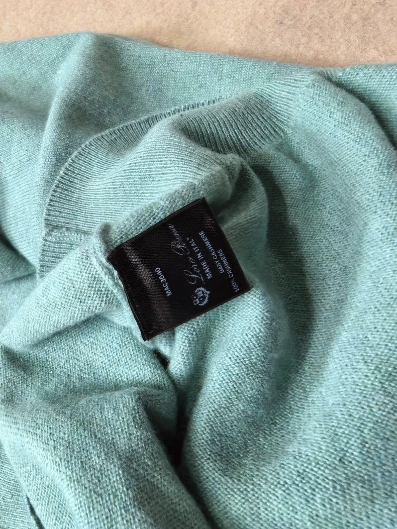 Loro Piana LORO PIANA Small cashmere peach collar sweater Size US L / EU 52-54 / 3 - 7 Thumbnail