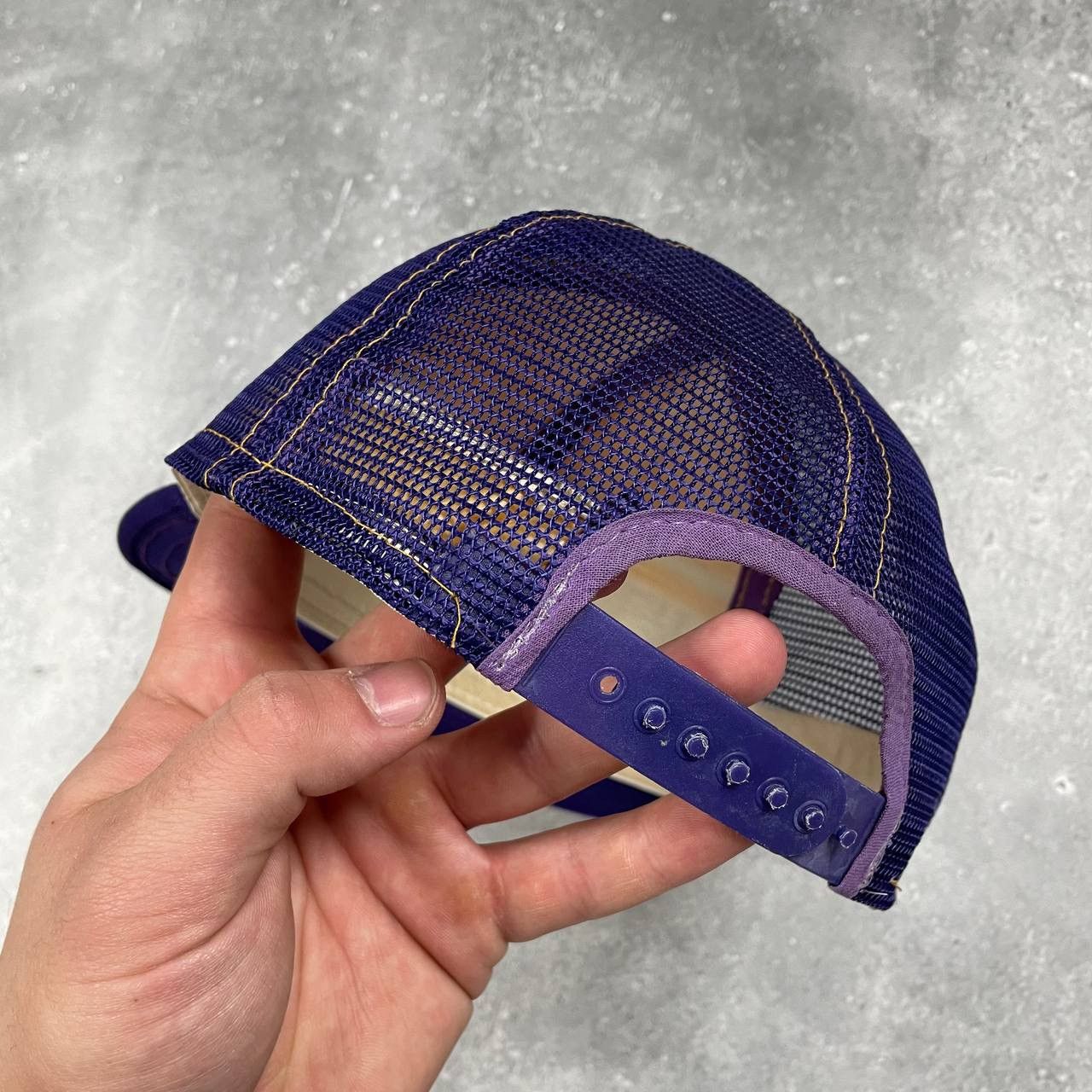 NFL × Vintage Vintage 80s East Carolina Pirates Double Knit Trucker Hat Size ONE SIZE - 14 Thumbnail