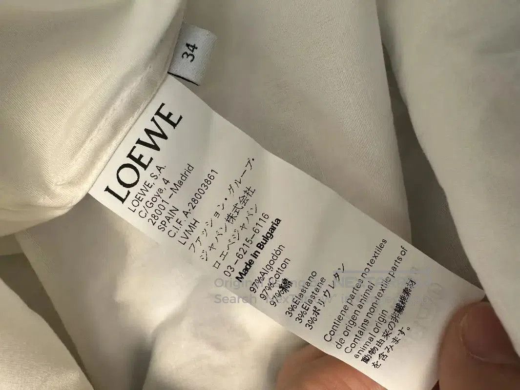 Loewe Loewe White Cotton Women’s Shirt . Size XS / US 0-2 / IT 36-38 - 4 Thumbnail
