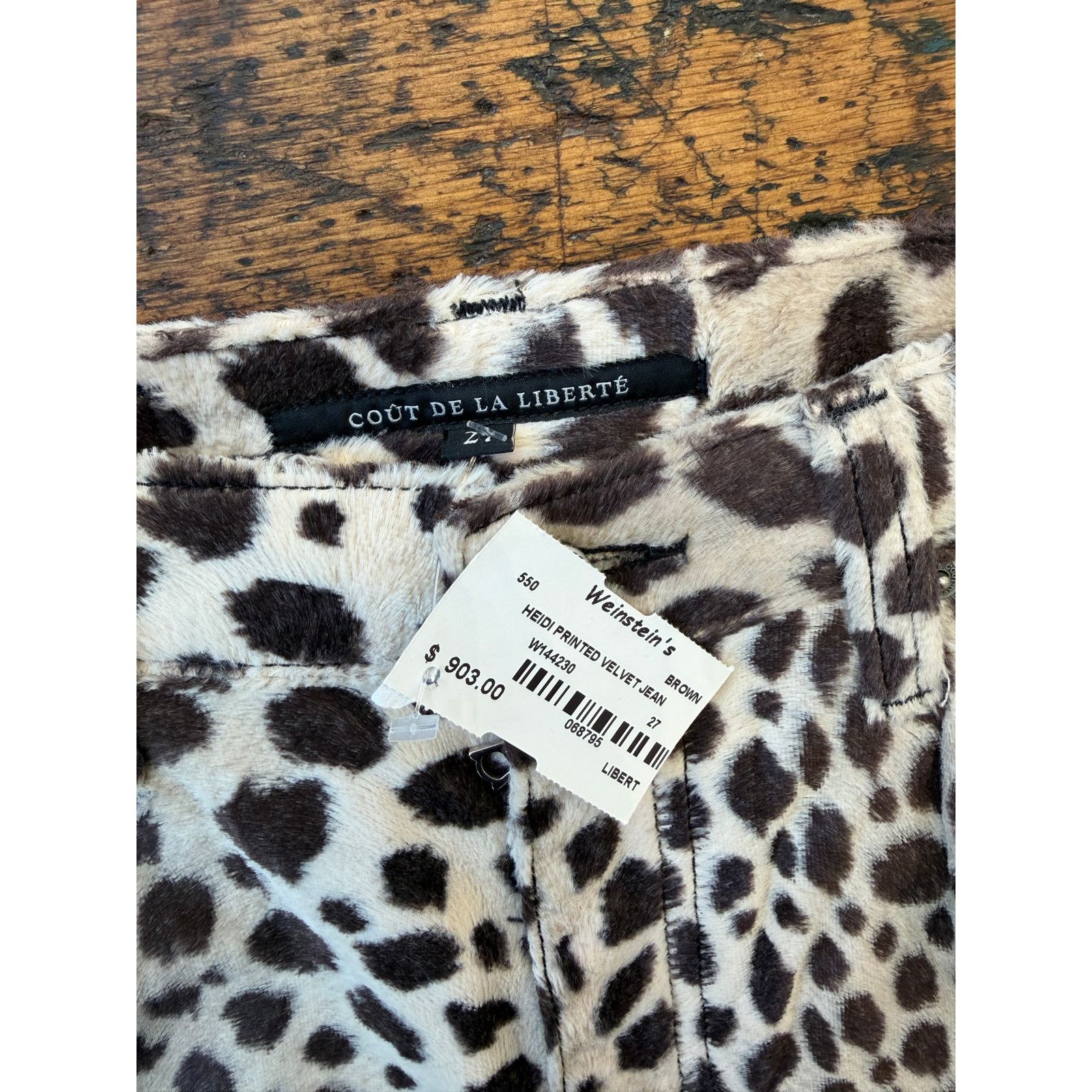 Cout de la Liberte Cout De La Liberte Heidi Printed Velvet Jeans Size 27" / US 4 / IT 40 - 3 Thumbnail