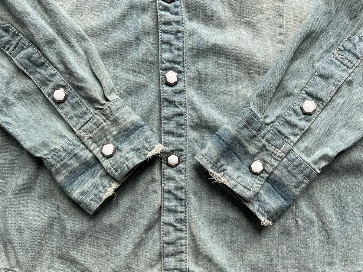 Japanese Brand × Tornado Mart Zero by Tornado Mart Denim Chambray Shirt Size US S / EU 44-46 / 1 - 5 Thumbnail