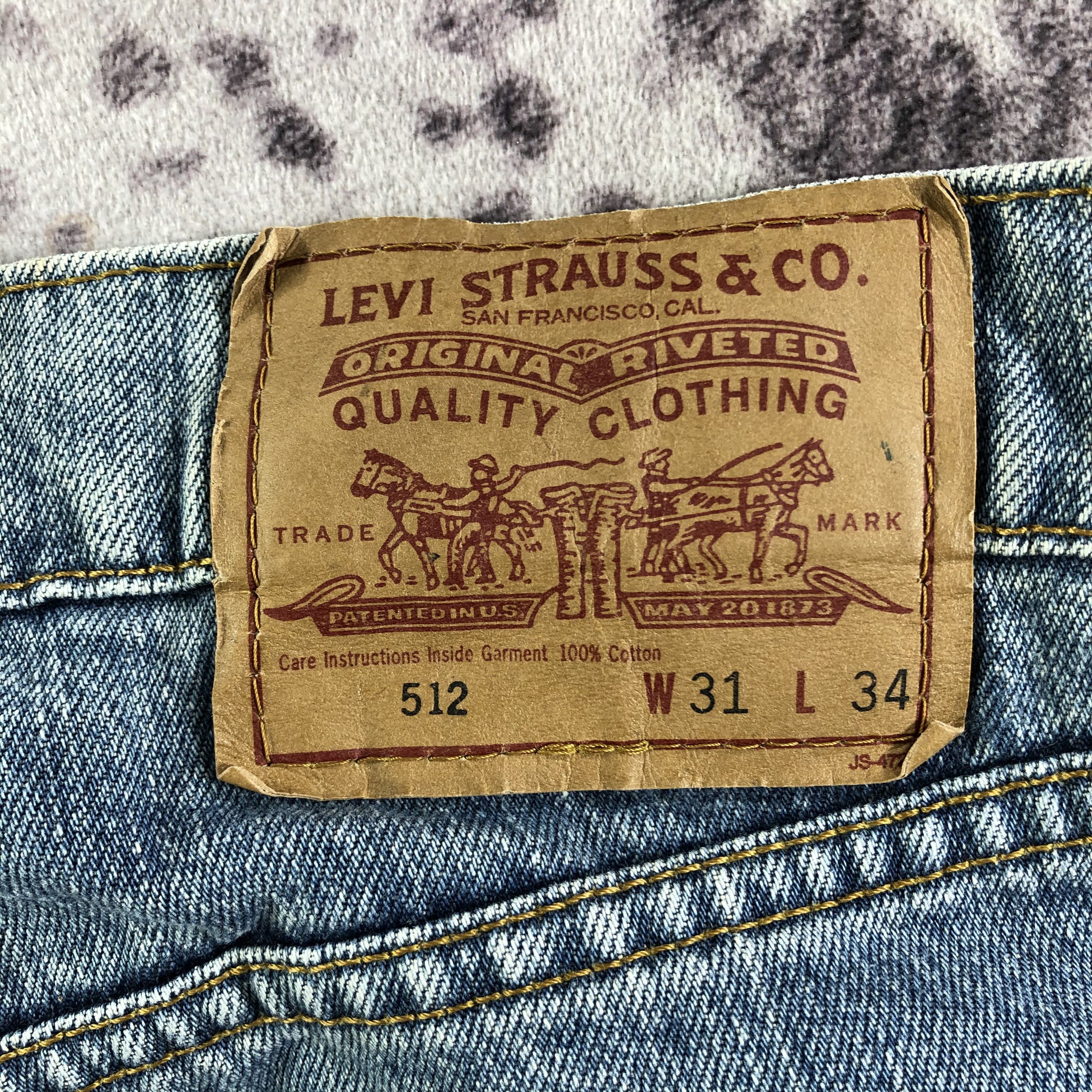 Levi's × Vintage Vintage 90s Blue Wash Levis 512 Jeans-JM3285 Size US 31 - 5 Thumbnail