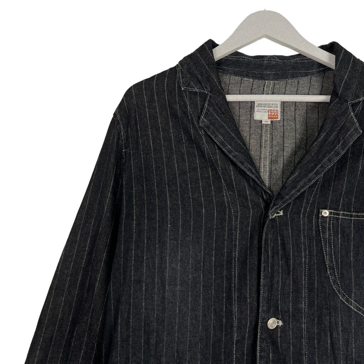 Japanese Brand 🔥 JUNGLE STORM HIKORY STRIPE CHORE JACKET Size US M / EU 48-50 / 2 - 7 Thumbnail