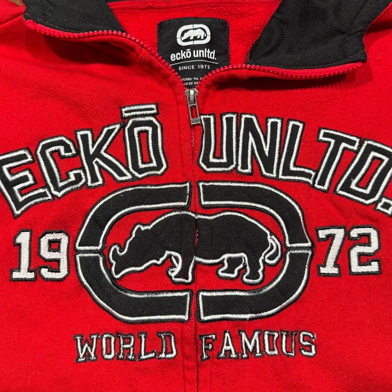 Ecko Unltd. Ecko Unltd. Rhino Logo Red Zip Hoodie Size US L / EU 52-54 / 3 - 2 Thumbnail