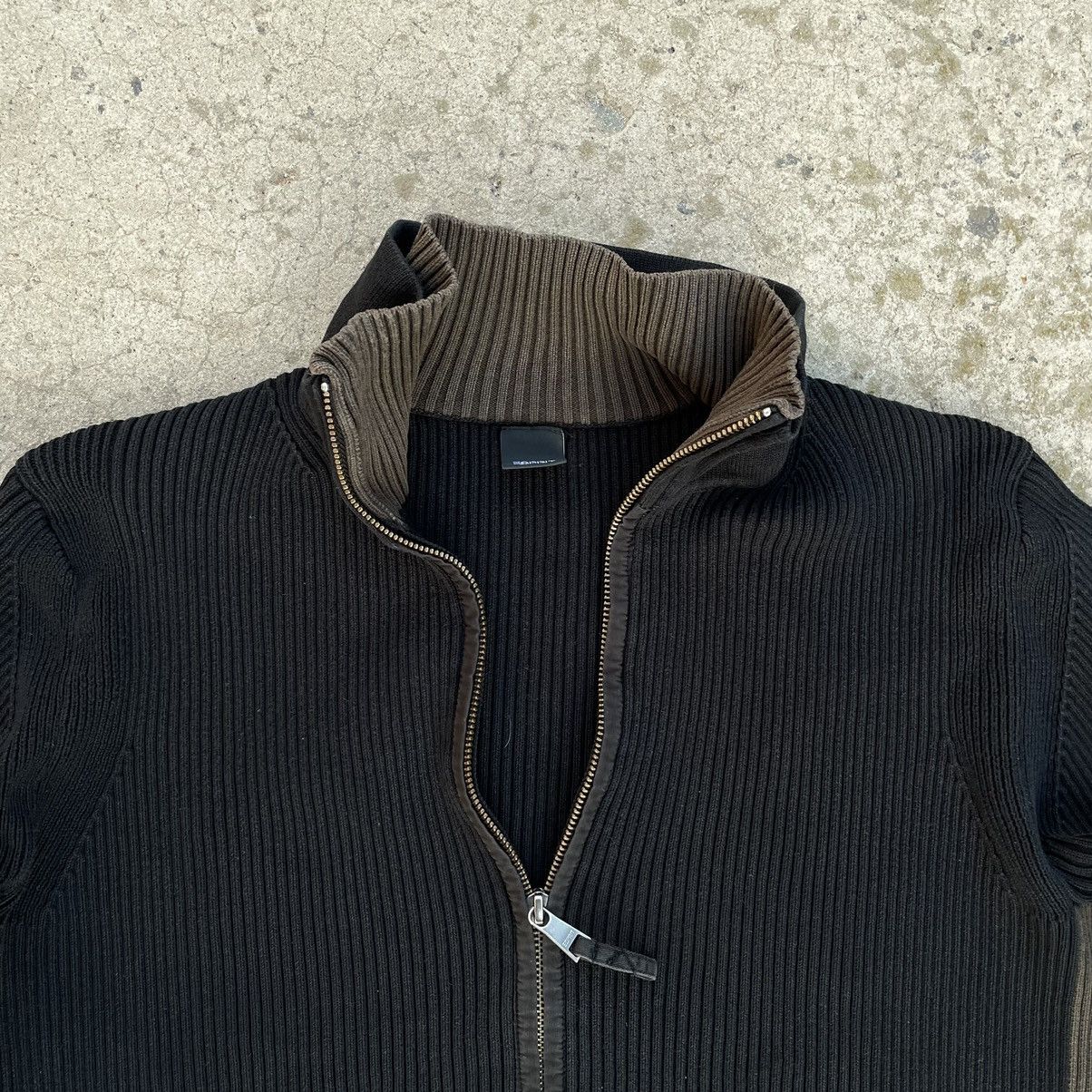 Japanese Brand × Vintage Vintage Knit Zip Sweater Y2K 90s USA Grunge Avantgarde Size US M / EU 48-50 / 2 - 5 Thumbnail