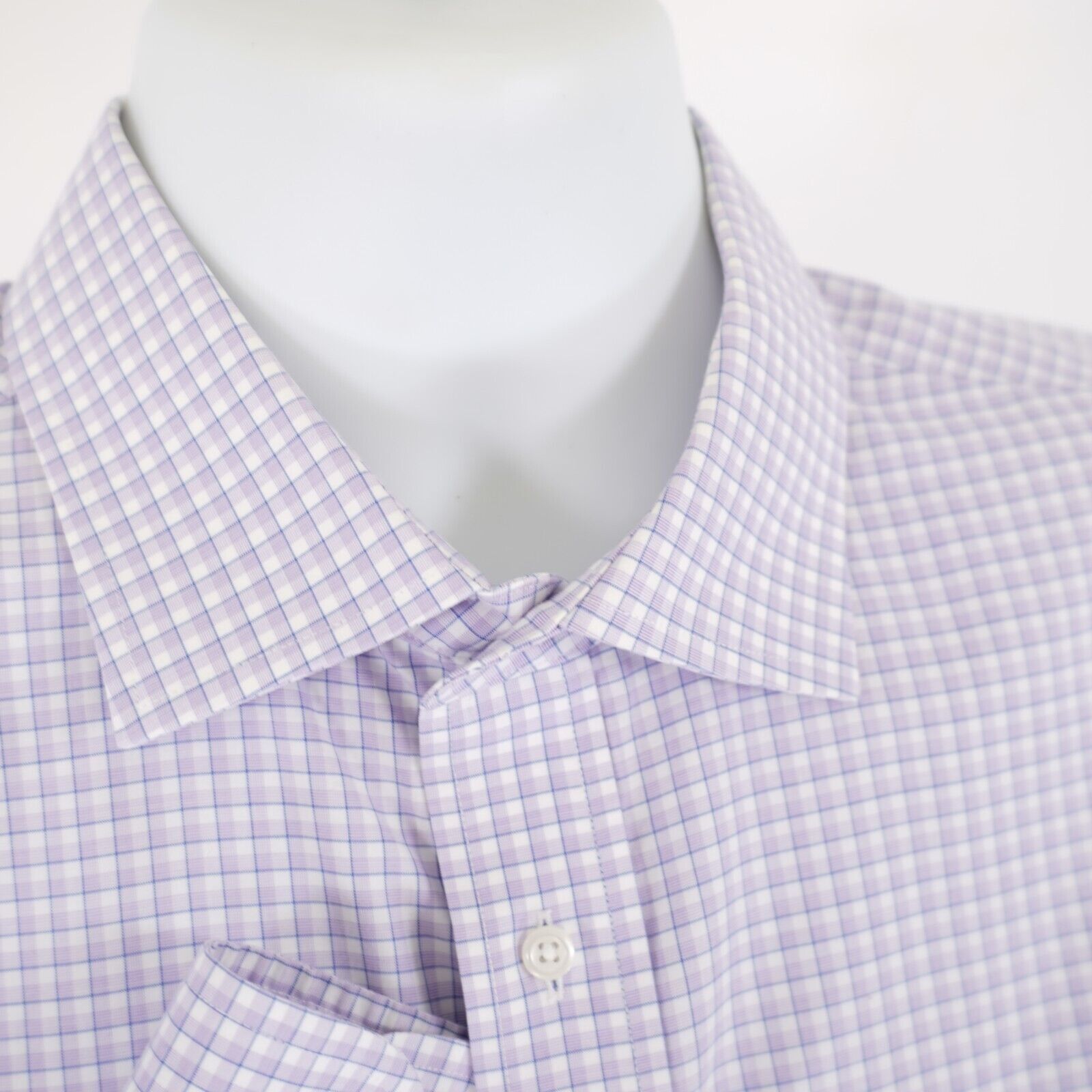Jos. A. Bank Jos A Bank Traveler Traditional Fit 17-32 Purple Blue White Size US XXL / EU 58 / 5 - 3 Thumbnail