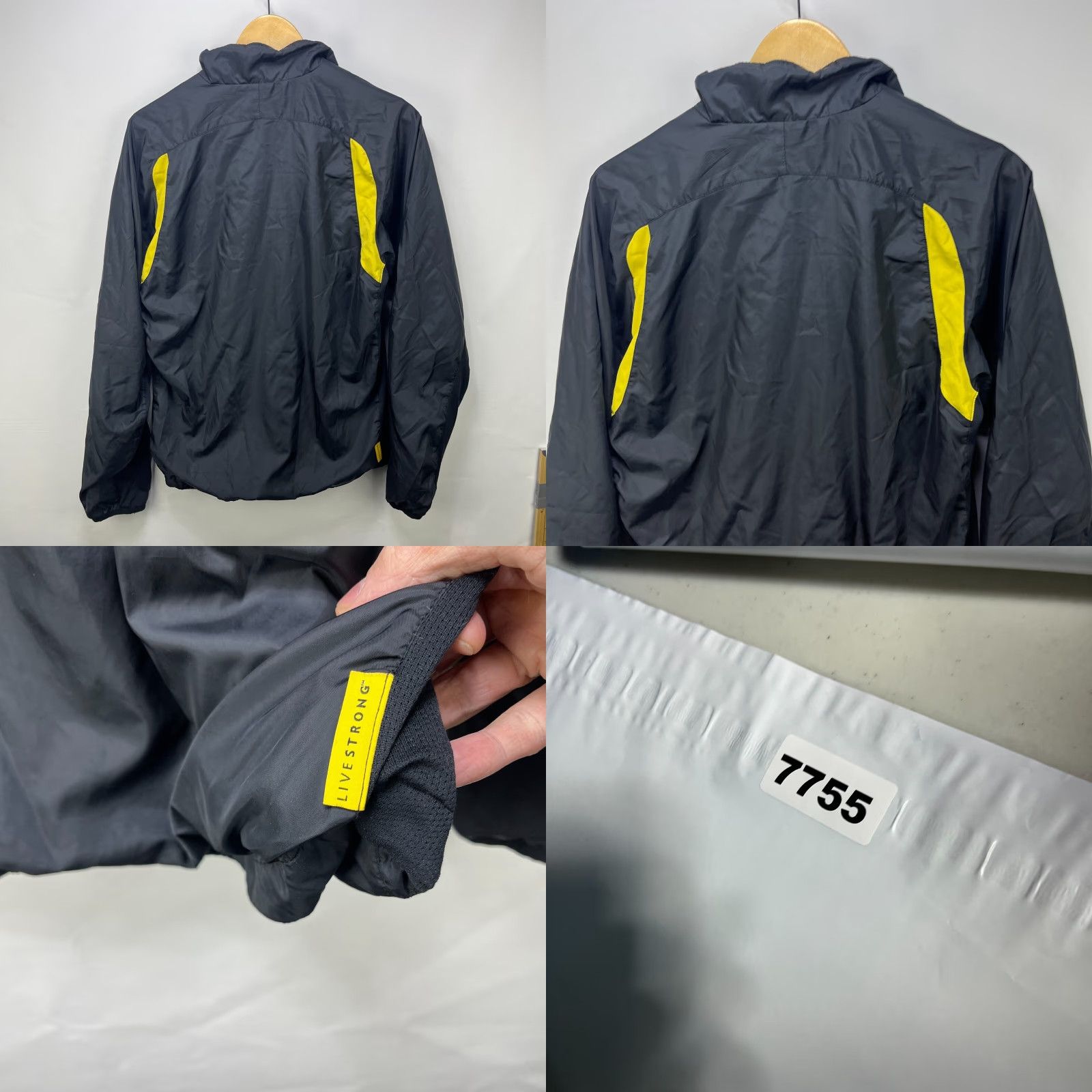 Nike VINTAGE Nike Live Strong Swoosh Quarter Zip Windbreaker Jacket Small Men Windbreaker S Black Size US S / EU 44-46 / 1 - 8 Thumbnail