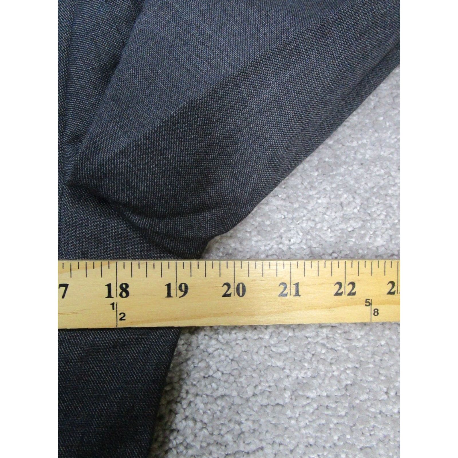 J.Crew J.CREW Blazer Mens 36 Gray Wool Notch Lapel Double-Vented 2 Piece Sports Jacket Regular Front Button Two-Button Dry Clean Only Wool Lining 36 Chest Size 36R - 7 Thumbnail