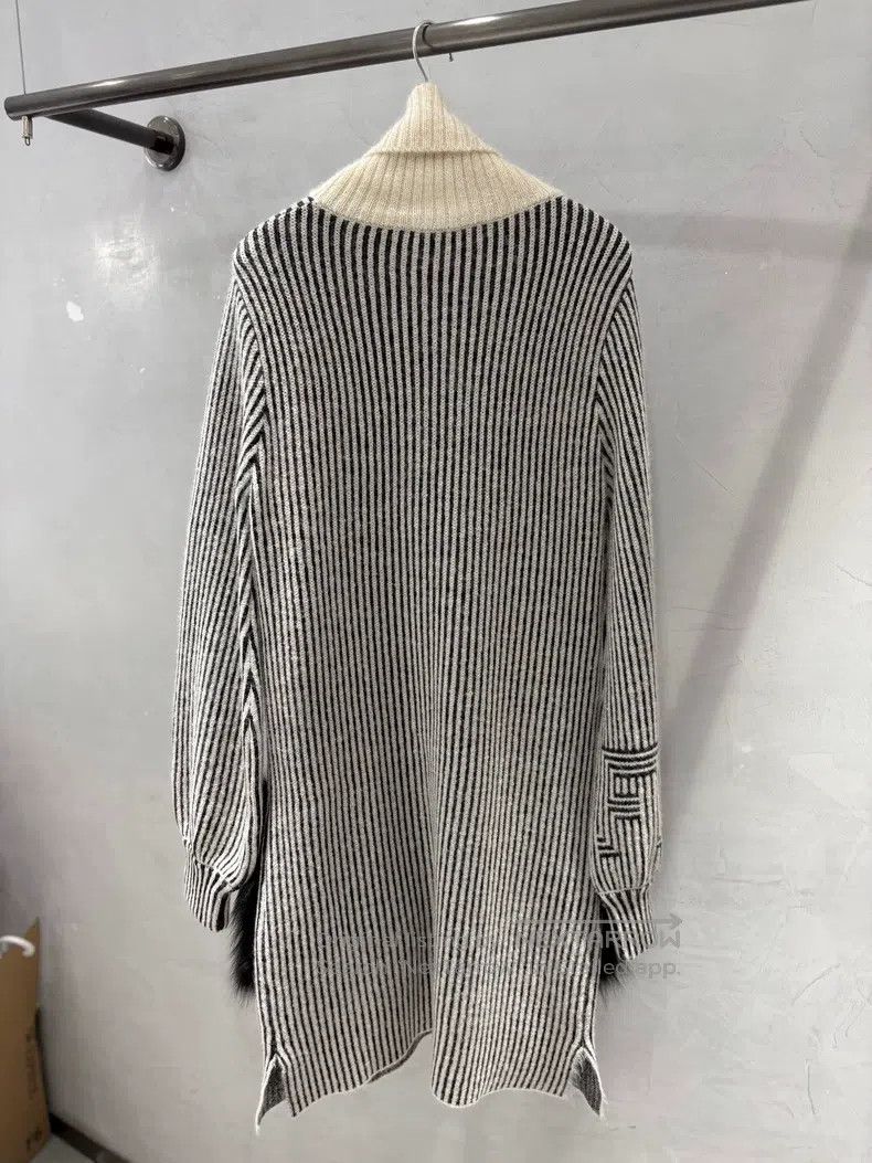 Fendi Fendi Striped High-End Dress Size XS / US 0-2 / IT 36-38 - 4 Thumbnail