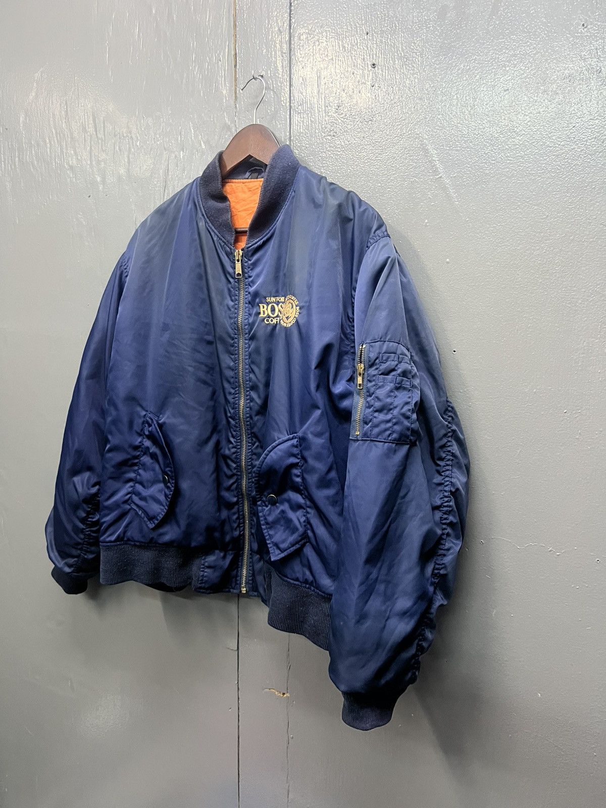Vintage Vintage Suntory Boss Coffee Bomber Jacket Size US L / EU 52-54 / 3 - 3 Thumbnail