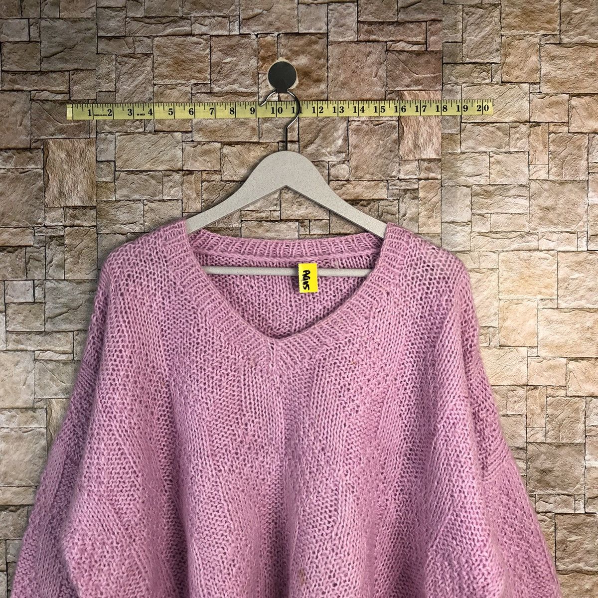Homespun Knitwear Japan baggie crochet vintage Pink Knitwear sweatshirt #A905 Size US L / EU 52-54 / 3 - 2 Thumbnail