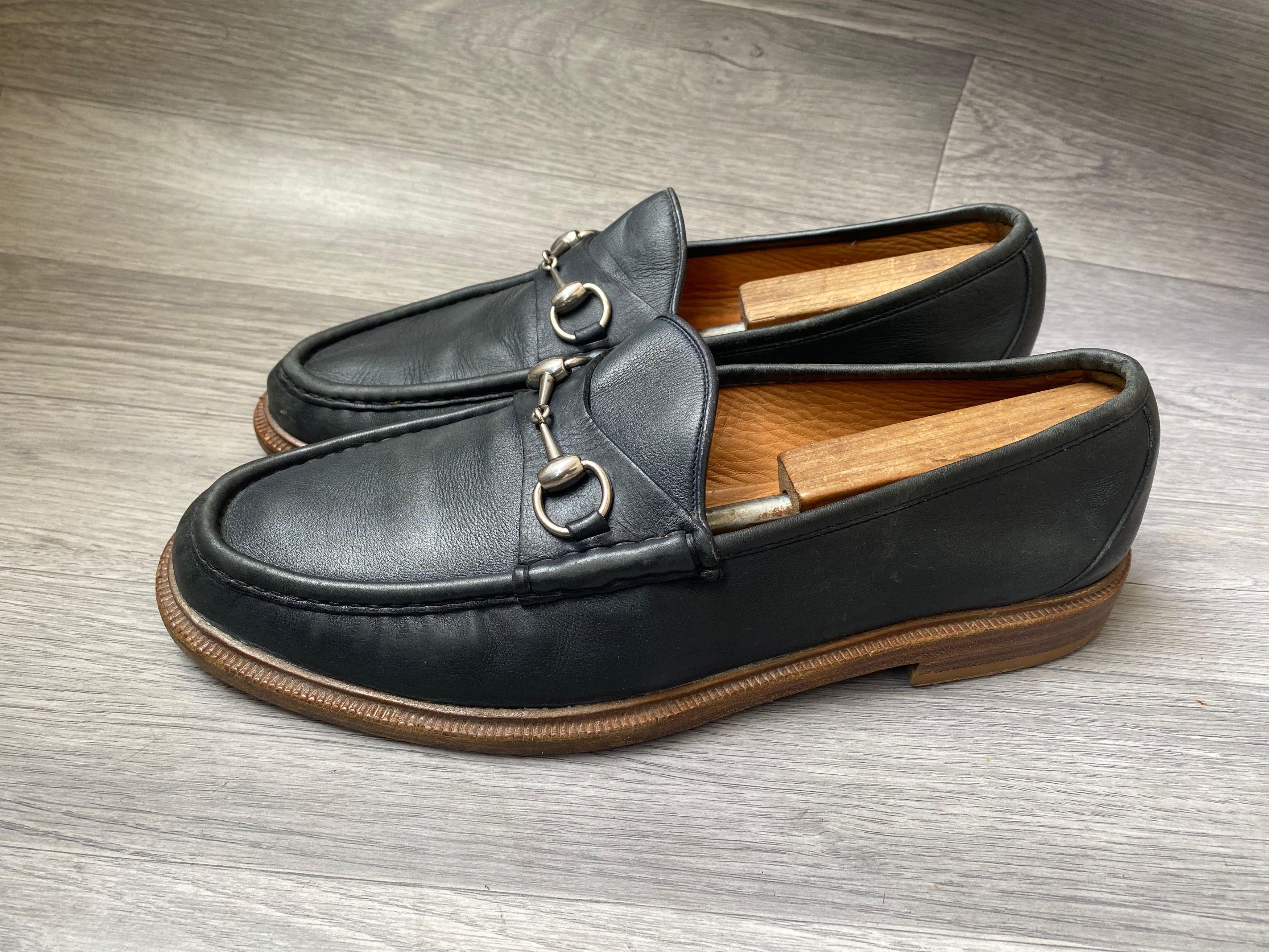 Gucci Gucci Horsebit Navy Slip On Loafers US11 Size US 11 / EU 44 - 3 Thumbnail
