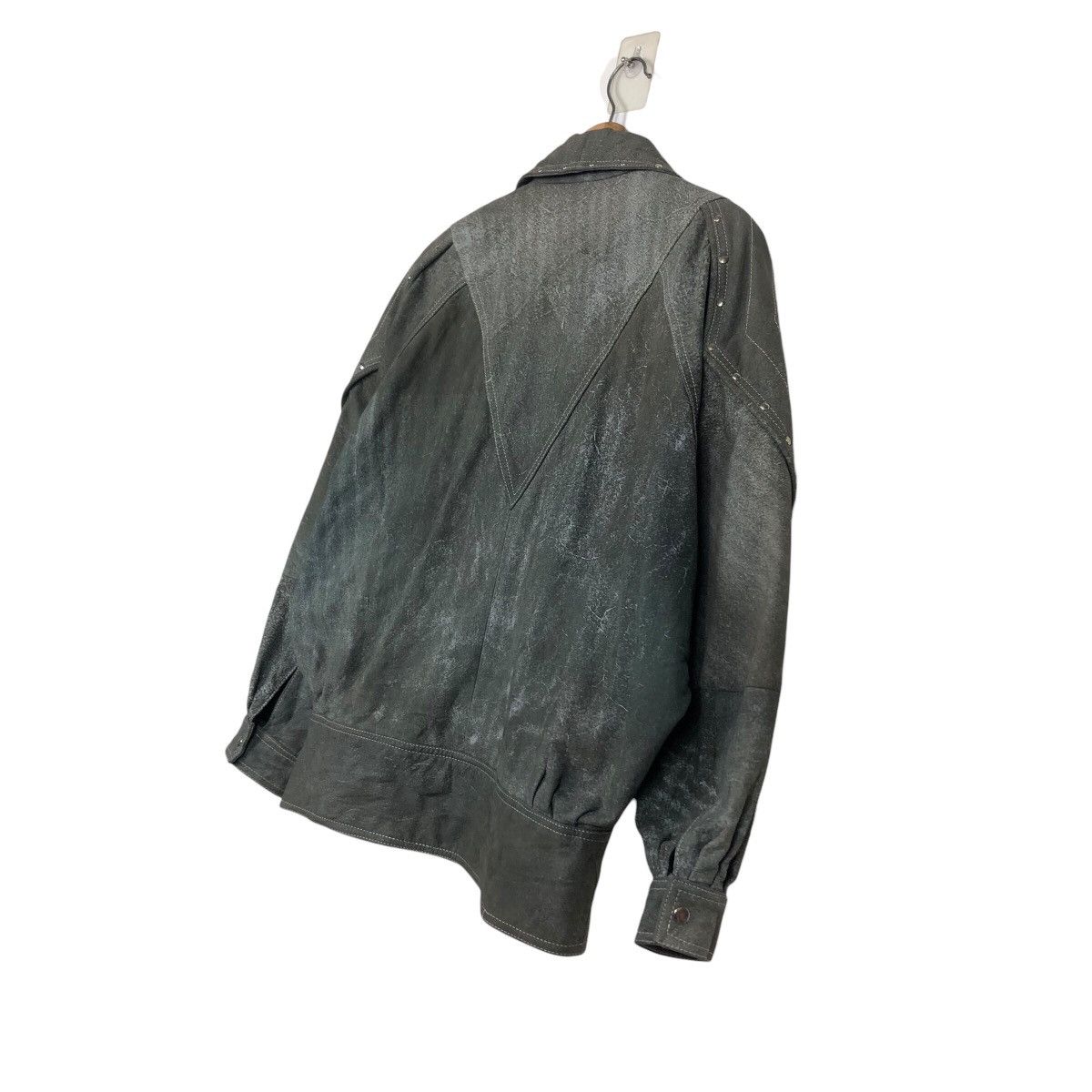Japanese Brand 📌Vintage Leather Biker Jacket M.Mijayima Issey Miyake Size US M / EU 48-50 / 2 - 11 Thumbnail
