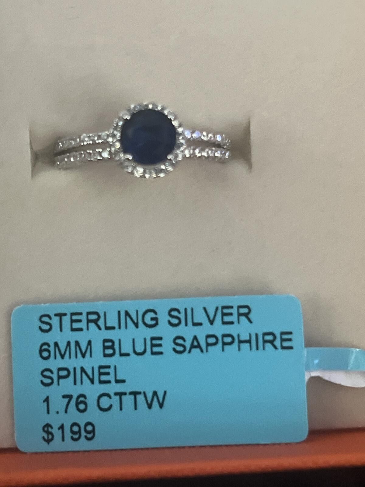 Sterling Silver Women’s ring Pure 925/moissanite Size ONE SIZE - 2 Thumbnail