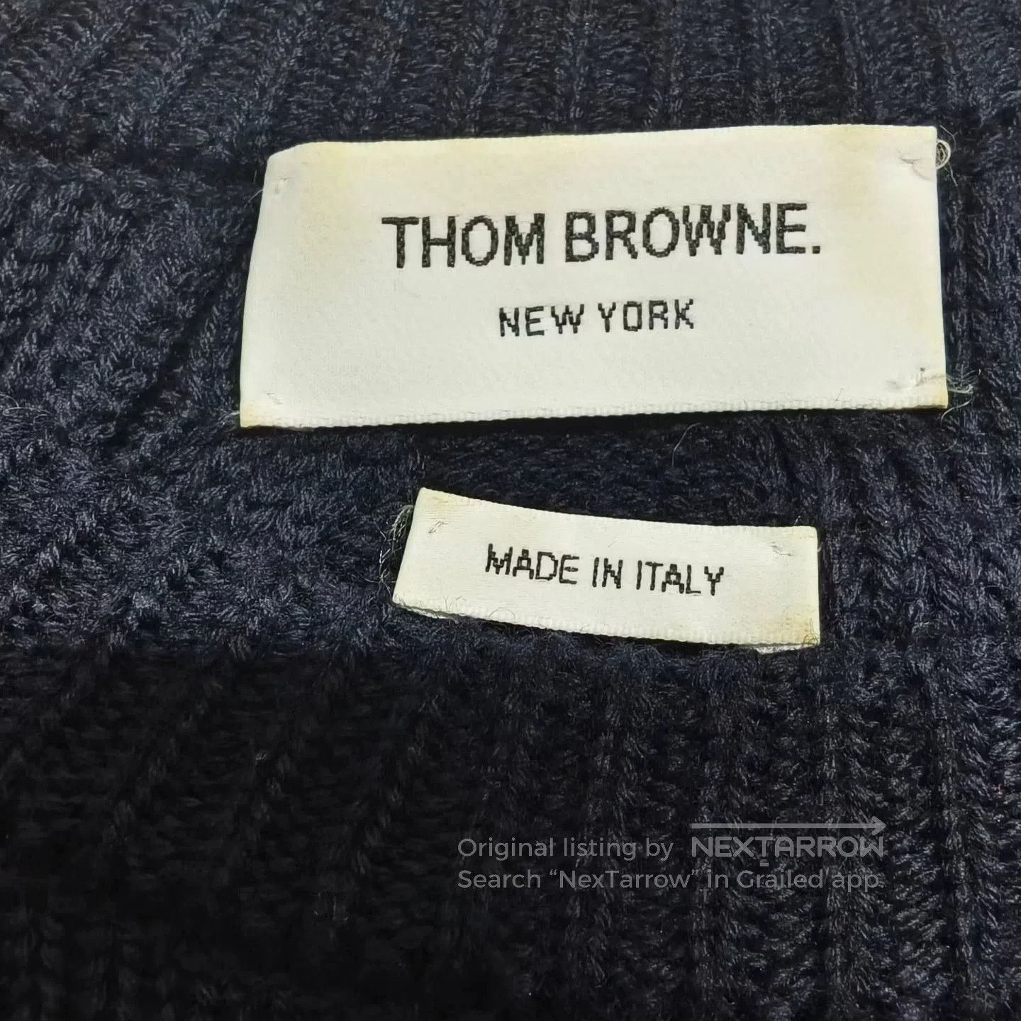 Thom Browne Thom Browne Navy Gold Button Sweater. Size US XS / EU 42 / 0 - 3 Thumbnail