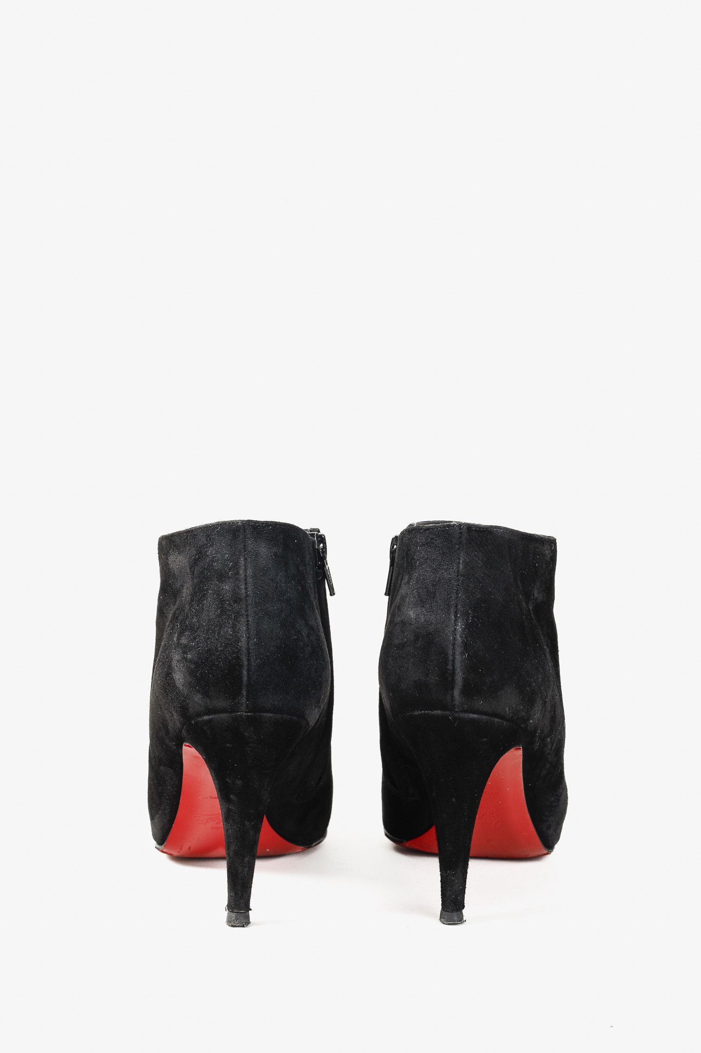 Christian Louboutin Christian Louboutin Belle 85 Veau Velours Ankle Booties Size US 9.5 / IT 39.5 - 3 Thumbnail
