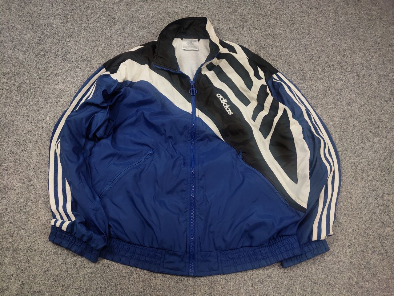 Adidas Vintage 90’s Adidas Originals Blue Zip Track Jacket Retro Size US L / EU 52-54 / 3 - 3 Thumbnail