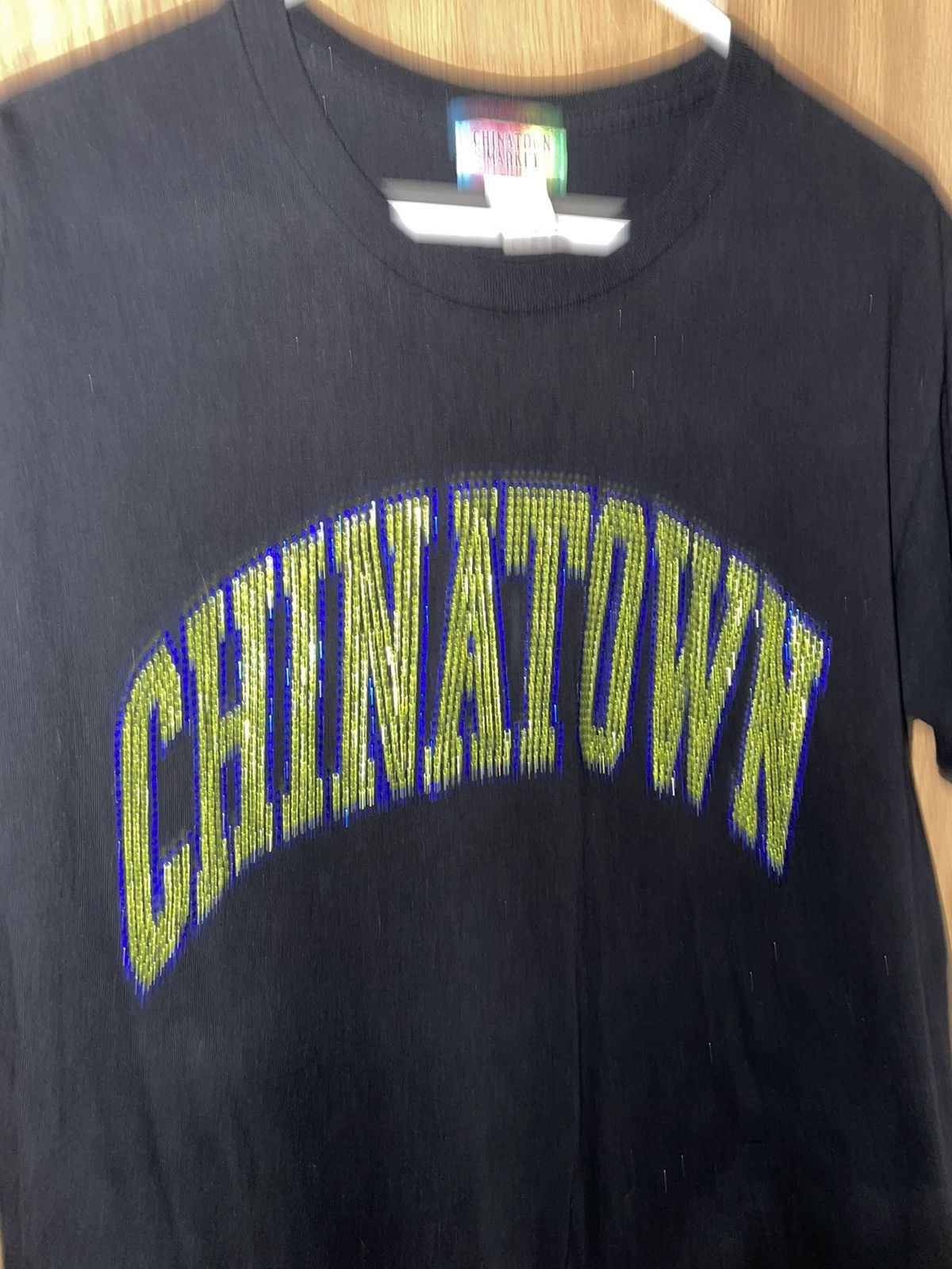 Market Chinatown market rhinestone t-shirt. Size US L / EU 52-54 / 3 - 3 Thumbnail