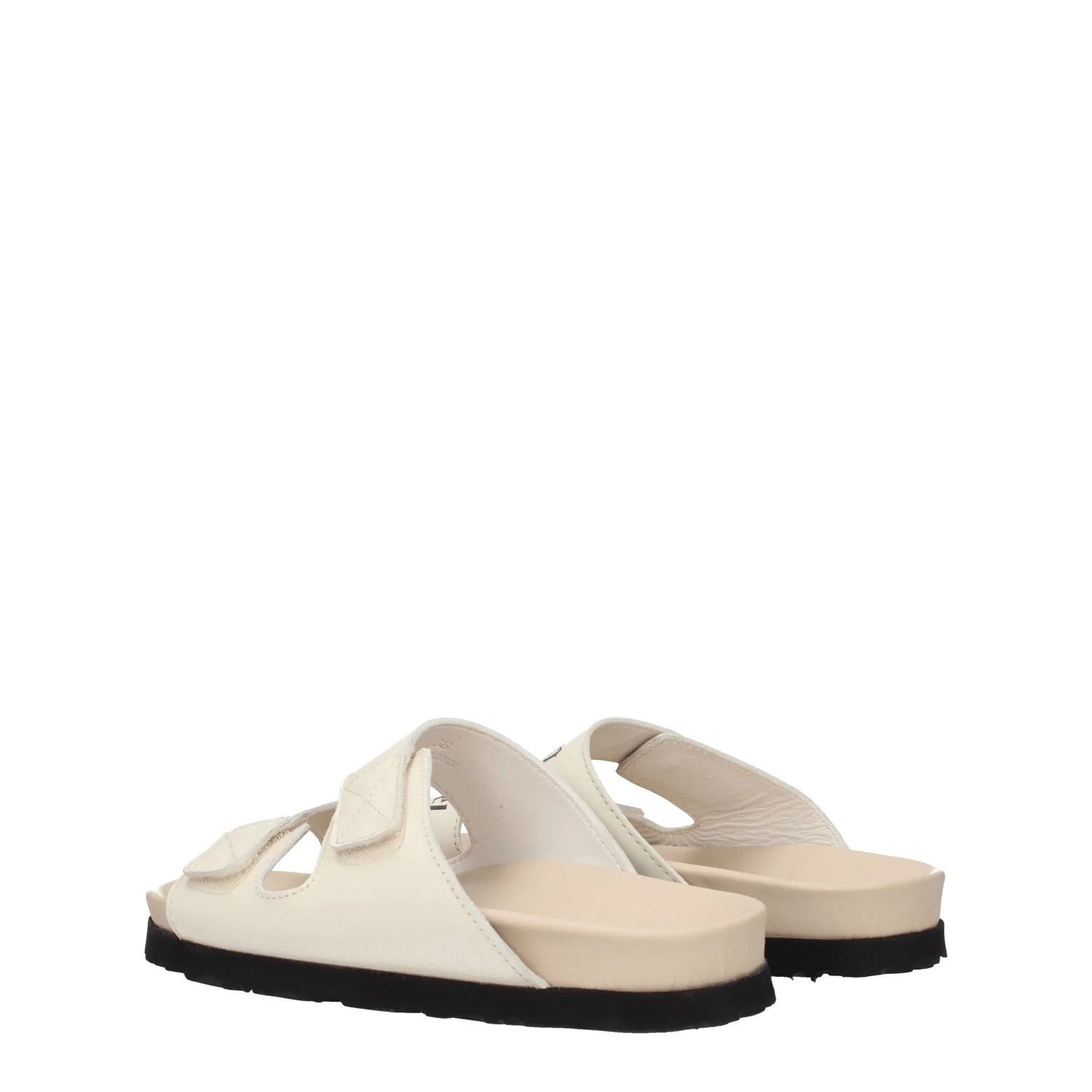 Palm Angels ob1o1e1124 Leather Sandals in Beige Size US 7 / IT 37 - 4 Thumbnail