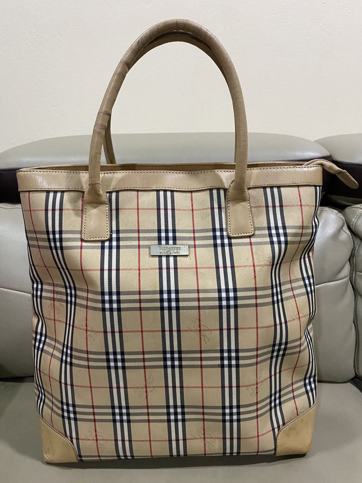 Burberry Authentic Vintage Burberry’s Nova Check Tote Bag Size ONE SIZE - 1 Thumbnail