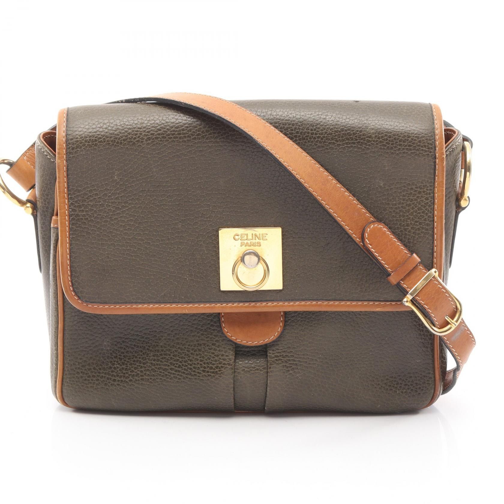 Celine Celine Celine Leather Shoulder Bag Leather Shoulder Bag DUTY FREE for USA Size ONE SIZE - 1 Thumbnail