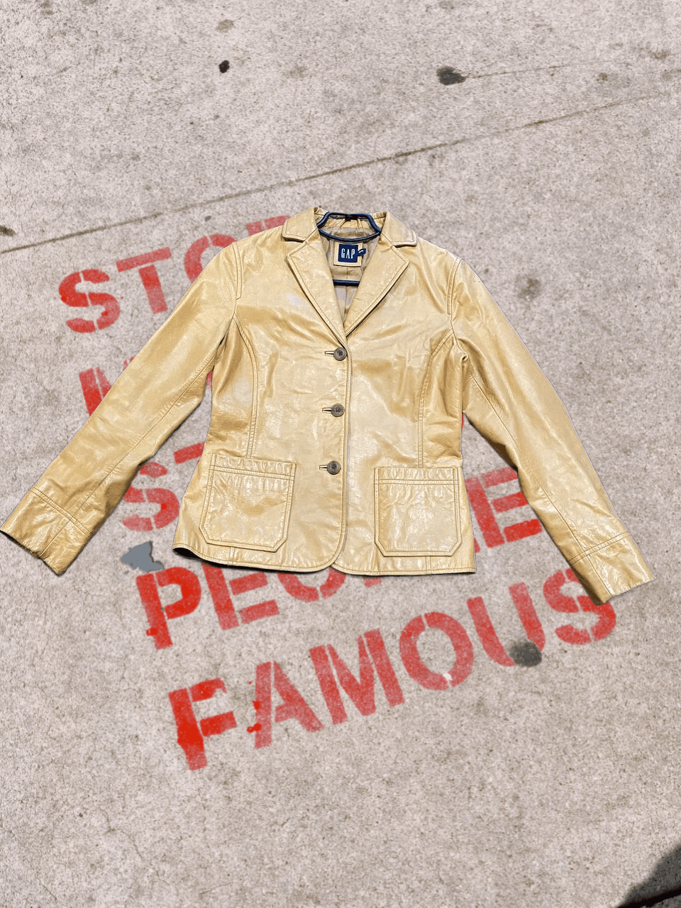 Gap Leather Jacket GAP Size XS Vintage Y2K Size XS / US 0-2 / IT 36-38 - 1 Thumbnail