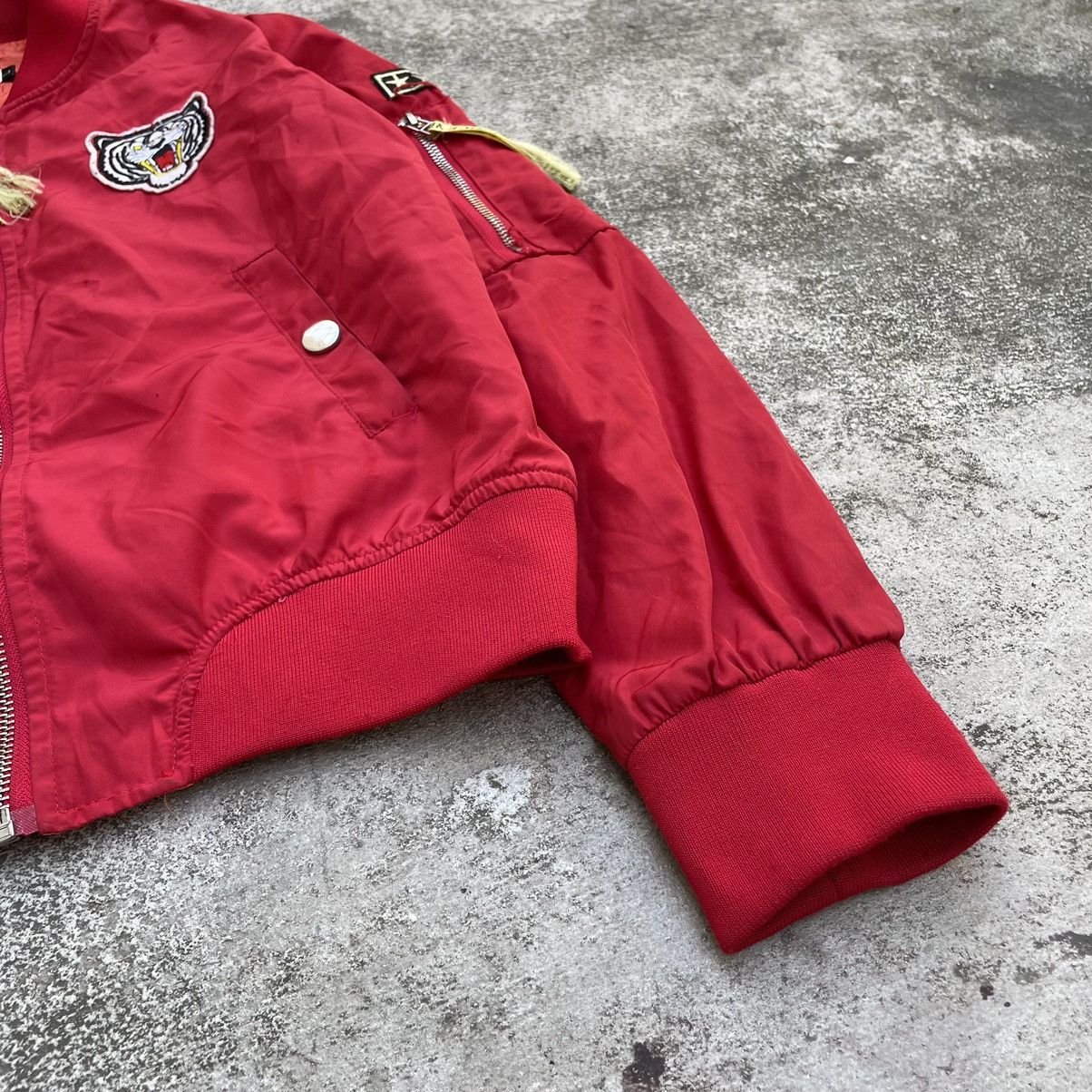 Vintage Vintage Y2K Red Bomber Army Military Patches Streetwear M Size M / US 6-8 / IT 42-44 - 5 Thumbnail