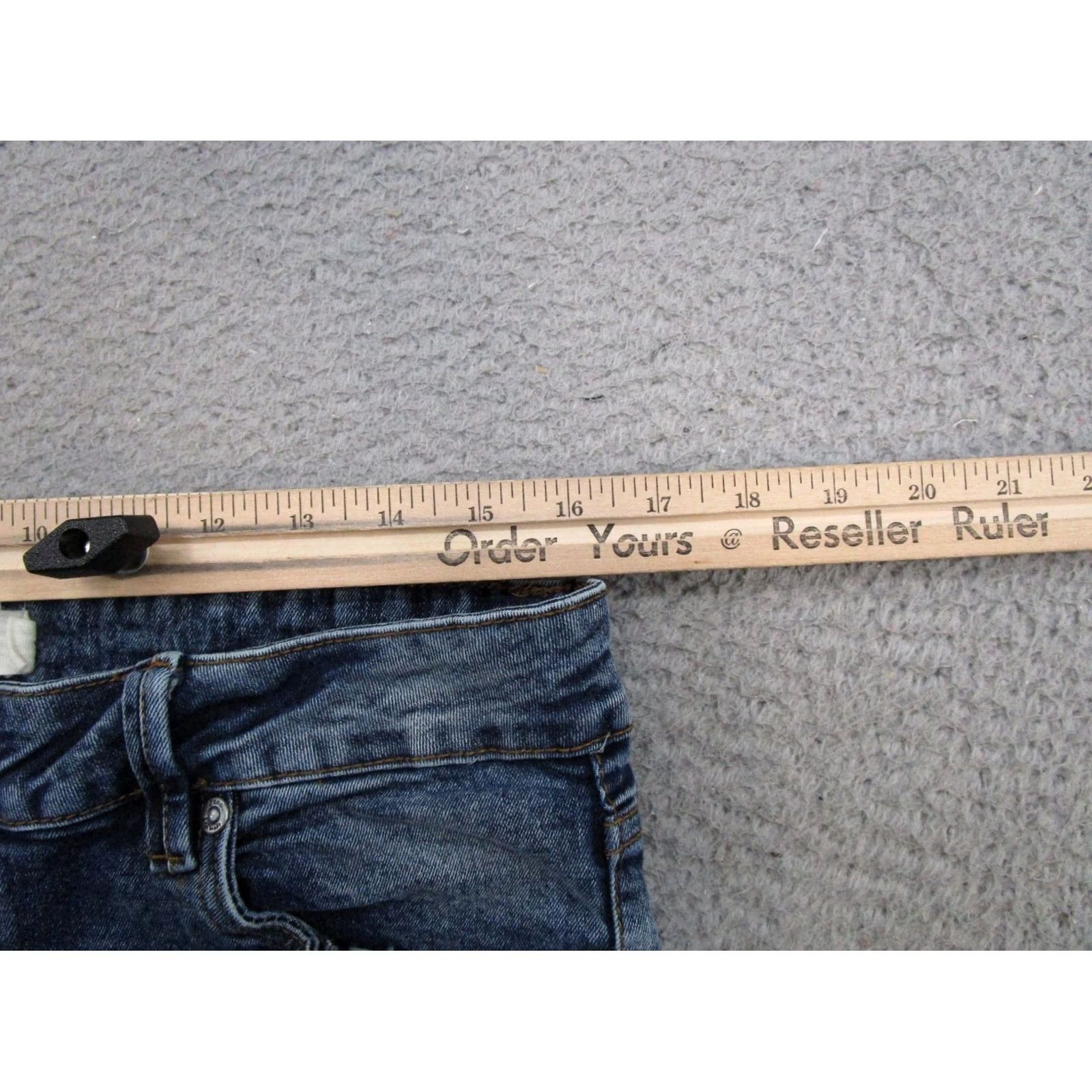 Vintage Stitches Jeans Blue Stretch Denim Straight Leg Mens Size 34x30 Size US 34 / EU 50 - 6 Thumbnail