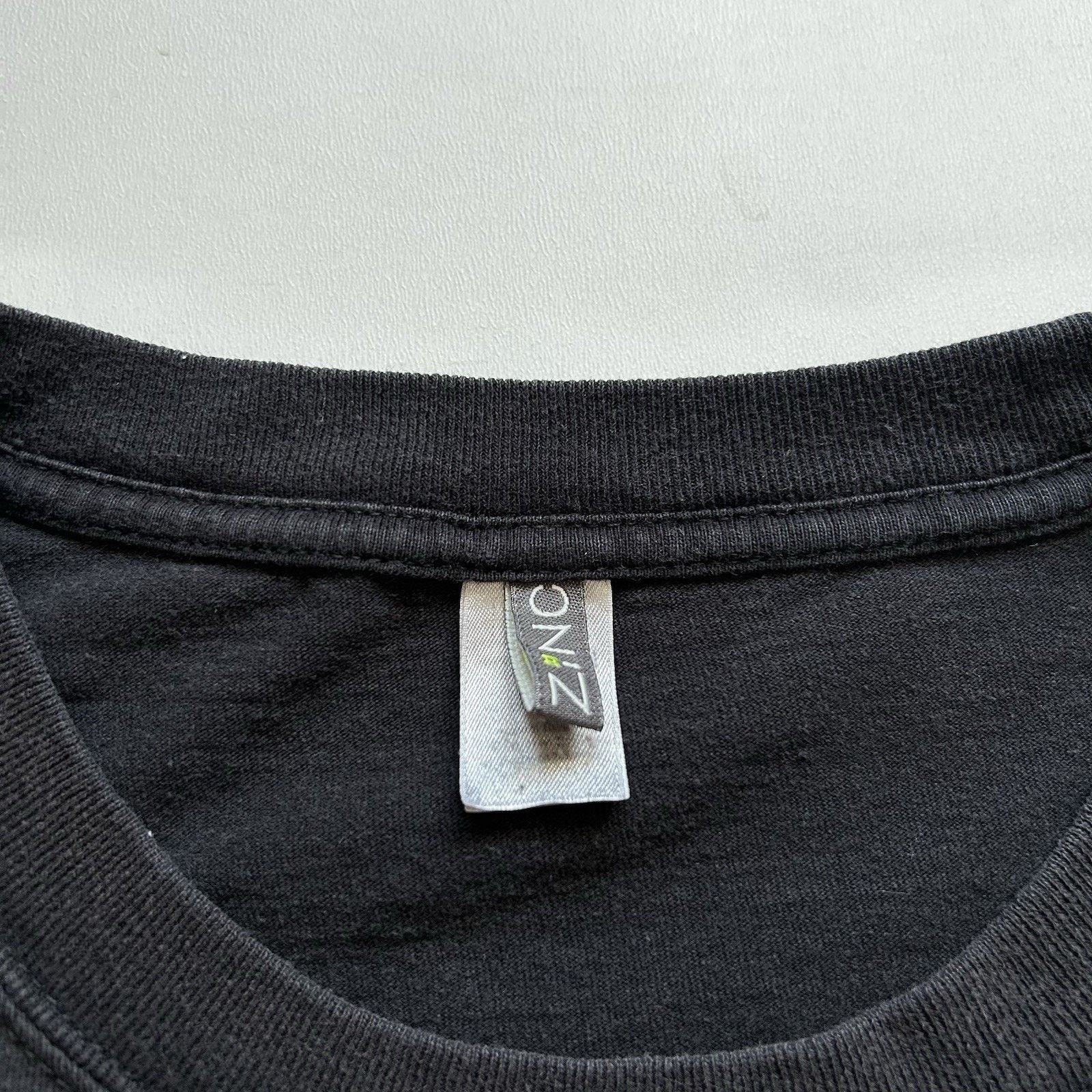 Vintage Vintage Sun Faded Blank Black T Shirt XXL Y2K Cotton Rare Size US XXL / EU 58 / 5 - 4 Thumbnail