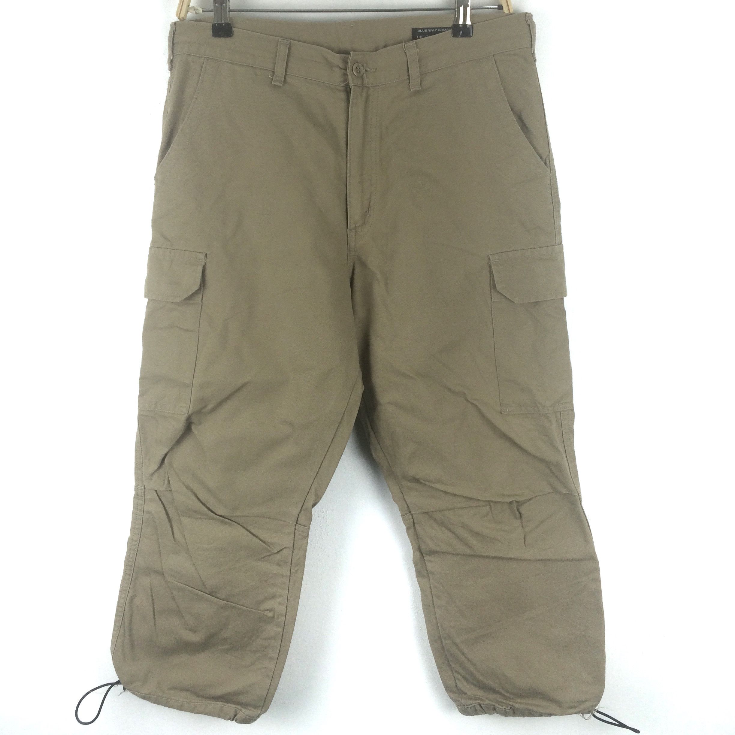 Blue Blue Japan × Designer × Japanese Brand X222 JAPAN MADE BLUE WAY COMPANY CARGO CROPPED PANTS Size US 34 / EU 50 - 1 Thumbnail