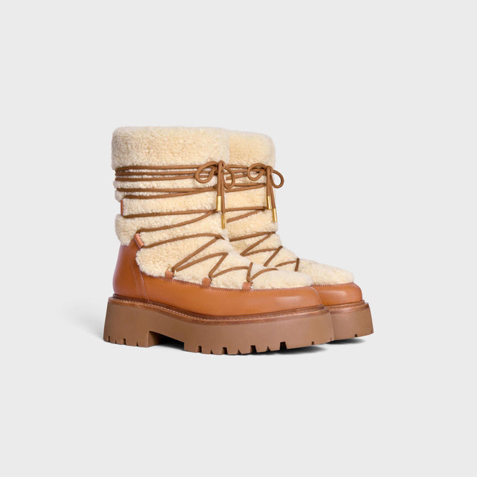 Celine Celine Bulky Shearling Boots Size US 5 / IT 35 - 2 Thumbnail