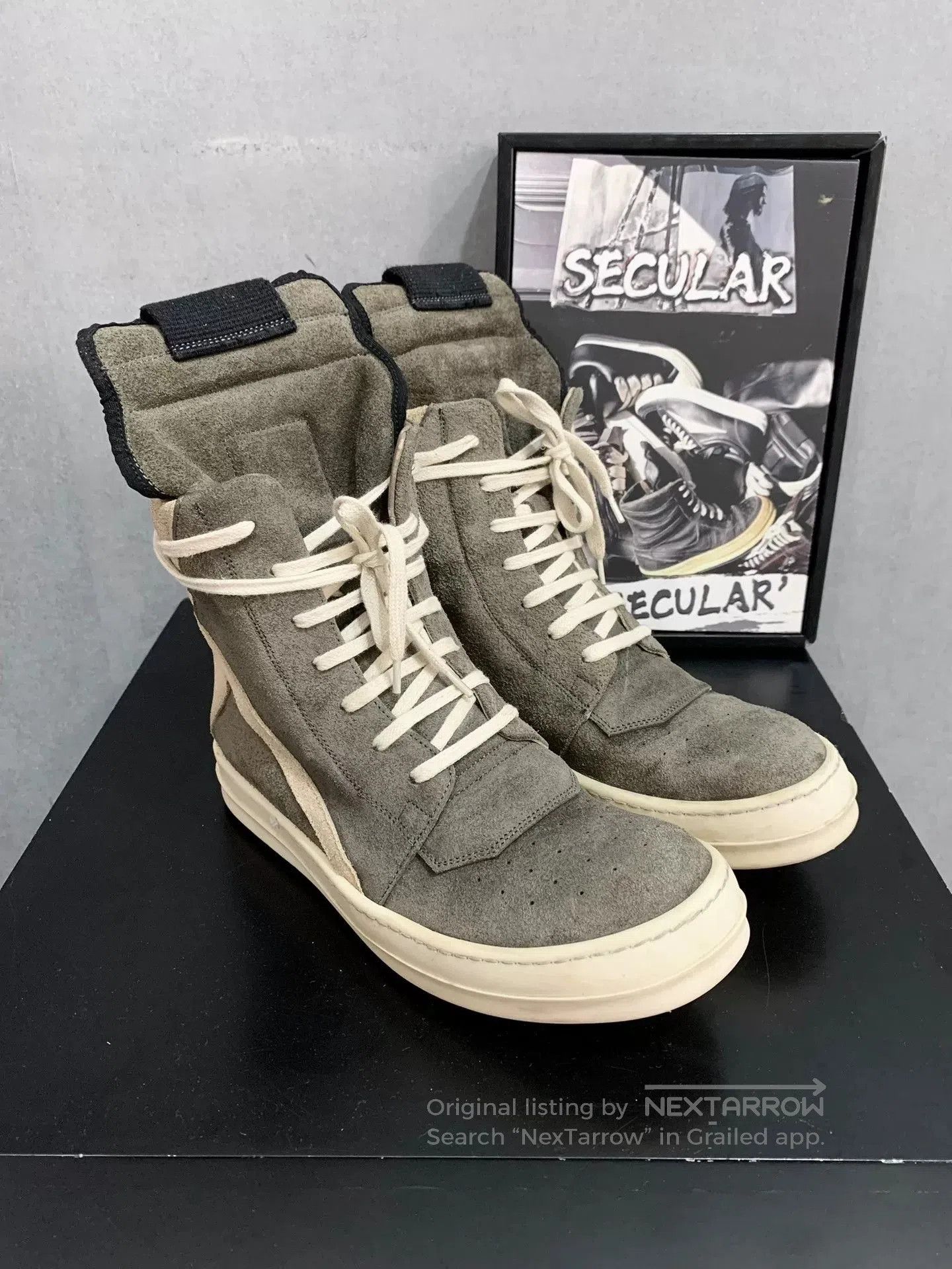 Rick Owens rick owens gray suede high. Size US 9 / EU 42 - 4 Thumbnail