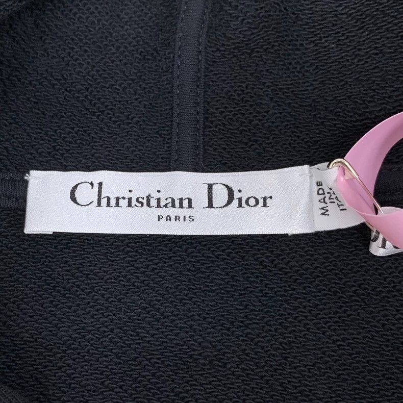 Dior Dior Black letter pattern printed cotton hooded drawstring Size XS / US 0-2 / IT 36-38 - 5 Thumbnail