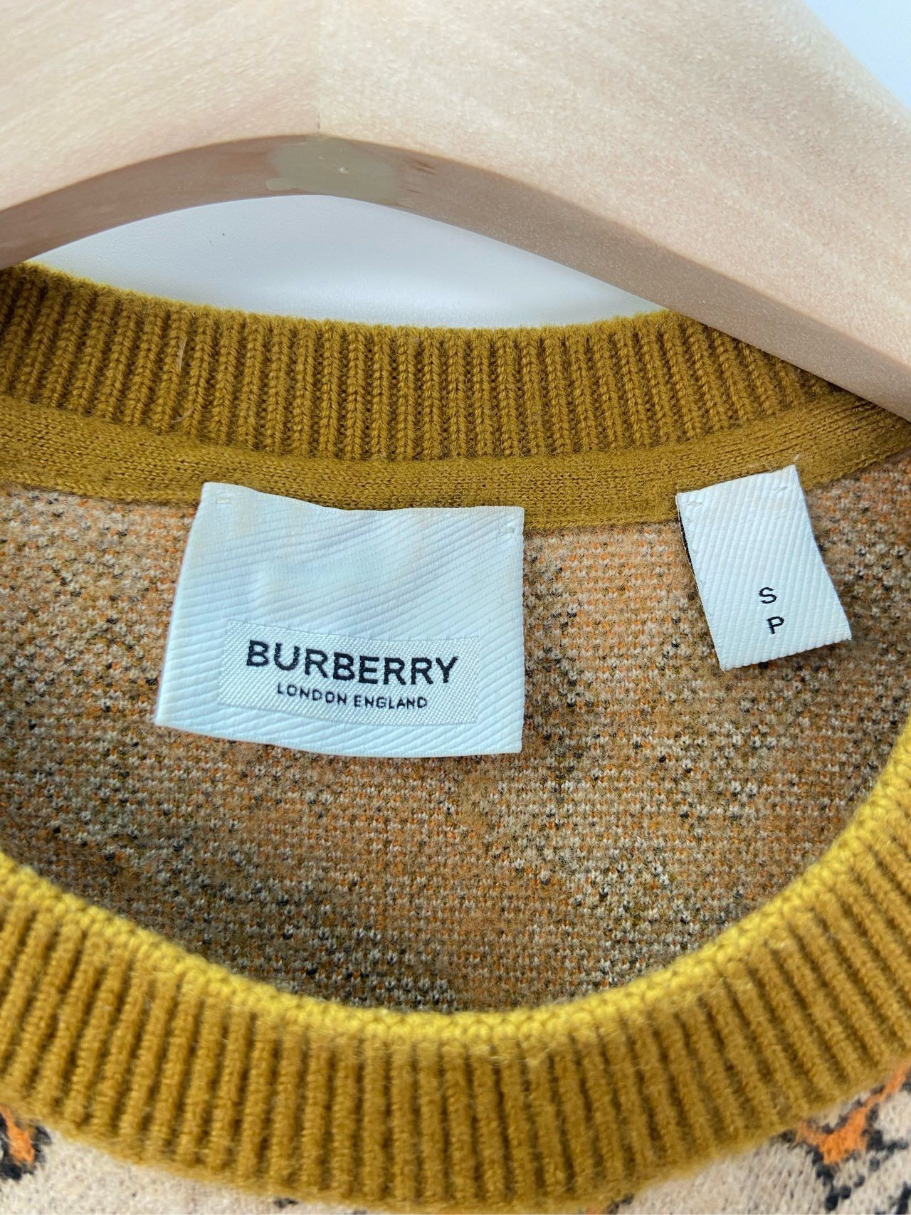 Burberry Burberry Unicorn Blend Jacquard Knit Sweater Beige K26WX Size XS / US 0-2 / IT 36-38 - 3 Thumbnail