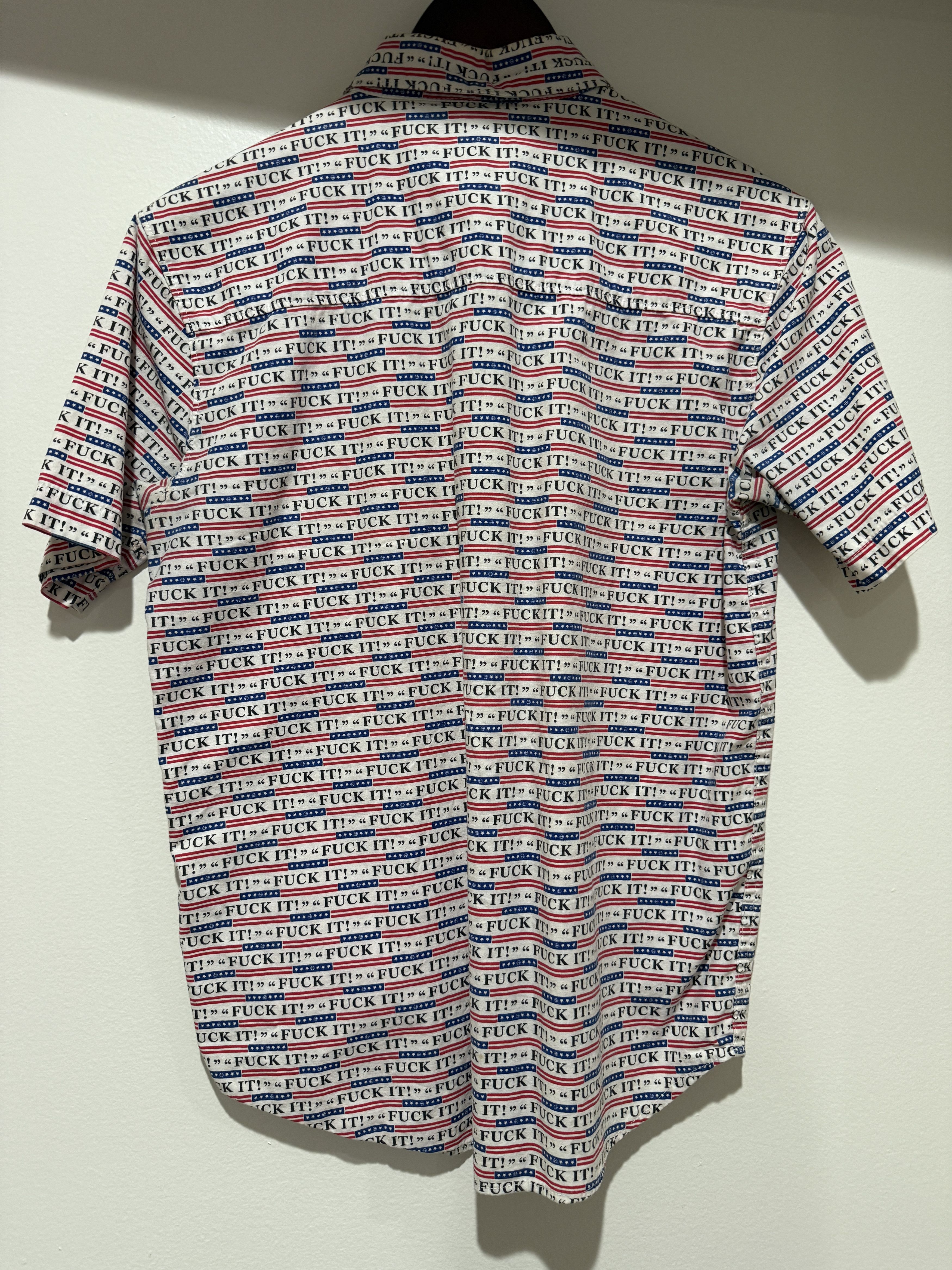 Huf Huf Fuck It All Over Print Button Down Shirt S Size US S / EU 44-46 / 1 - 3 Thumbnail
