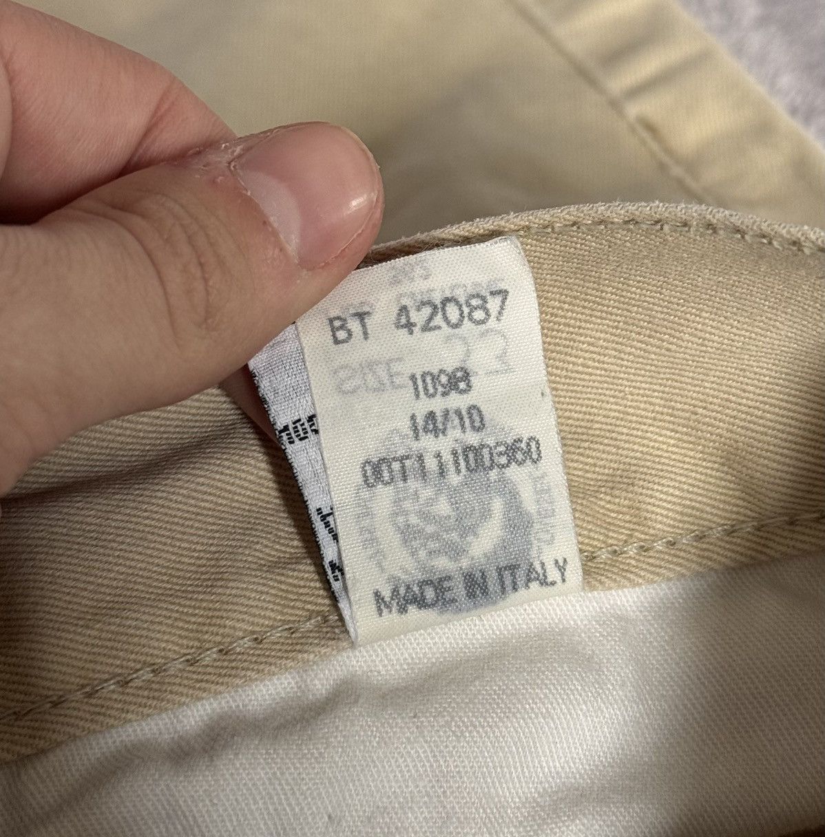 Diesel × Vintage Vintage Diesel Beige Denim Pants Avantgarde Size US 33 - 11 Thumbnail