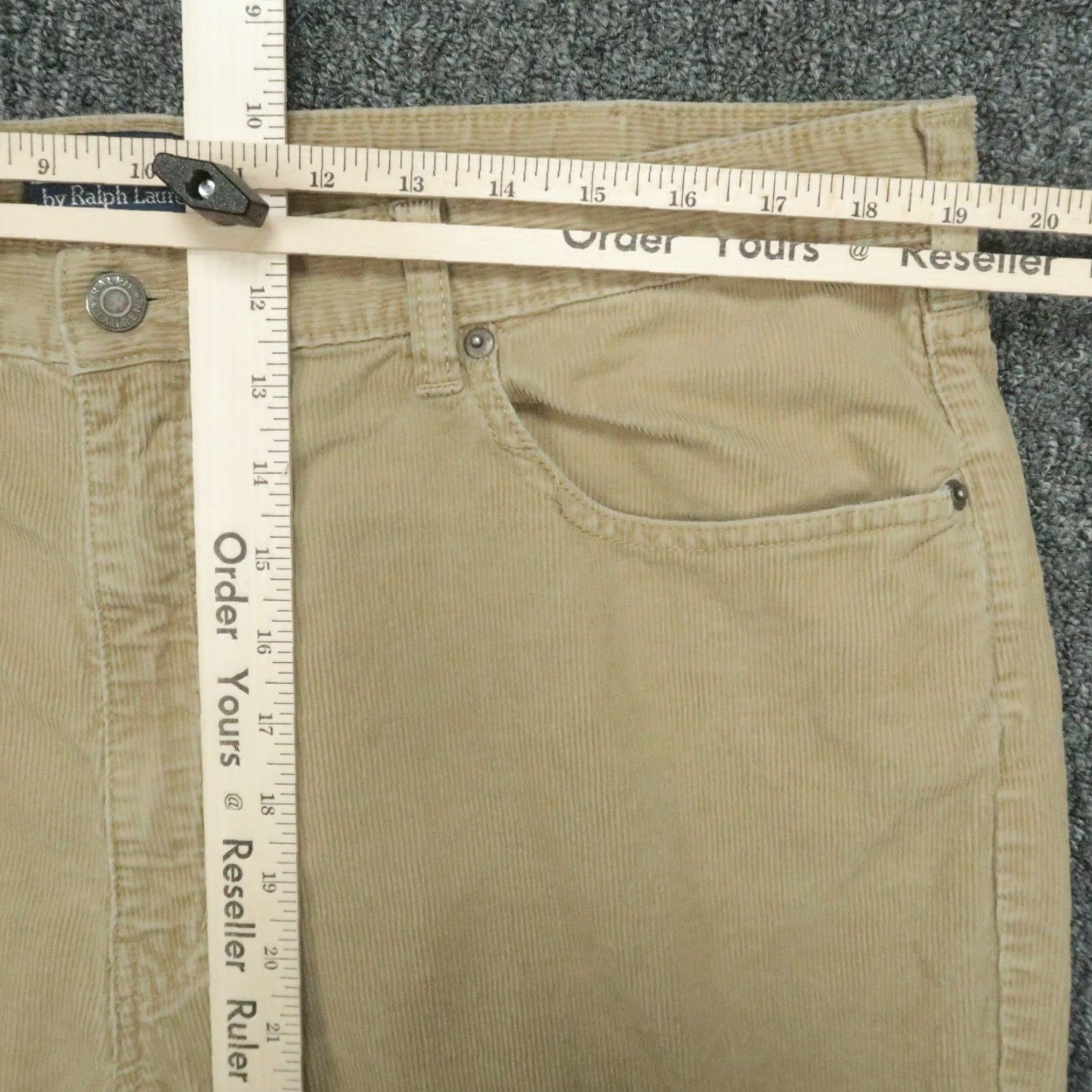 Polo Ralph Lauren VINTAGE Polo Ralph Lauren Pants Men 38x30 Khaki Corduroy 5 Pocket Chino Trouser Baggy Shirts? Size US M / EU 48-50 / 2 - 7 Thumbnail