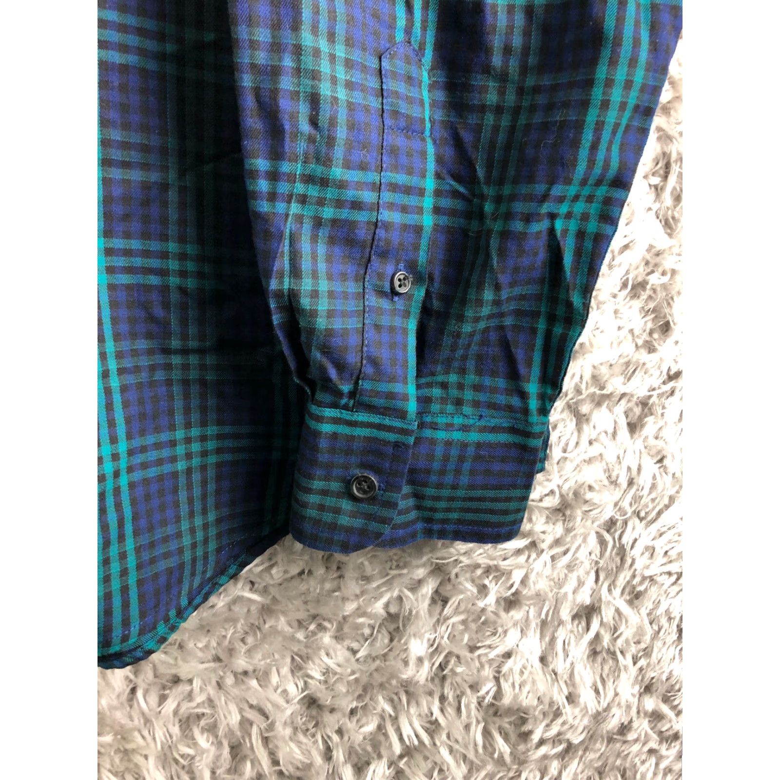 Chaps Chaps Shirt XXL Mens Green Plaid Long Sleeve Spread Collar Shirt Size US XXL / EU 58 / 5 - 3 Thumbnail