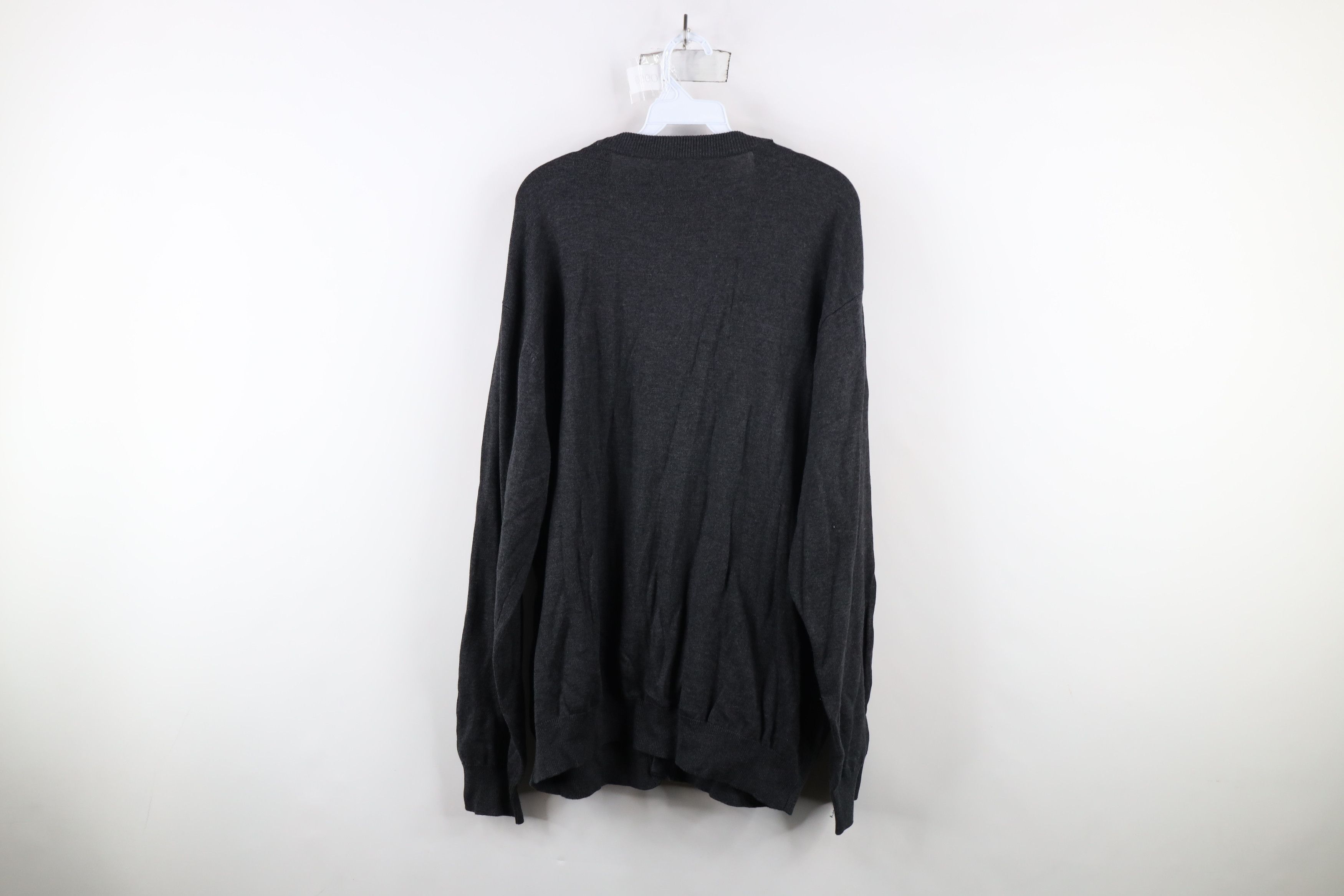 Vintage Vintage 90s Streetwear Knit Button Cardigan Sweater Gray Size US XXL / EU 58 / 5 - 6 Thumbnail