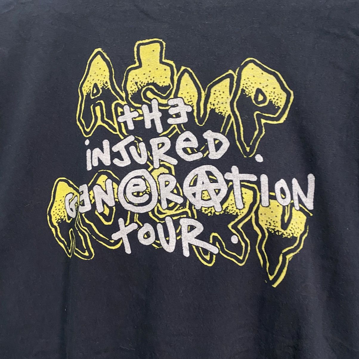 A$AP Rocky A$AP Rocky Testing Injured Generation Tour T-Shirt Black Size US L / EU 52-54 / 3 - 4 Thumbnail