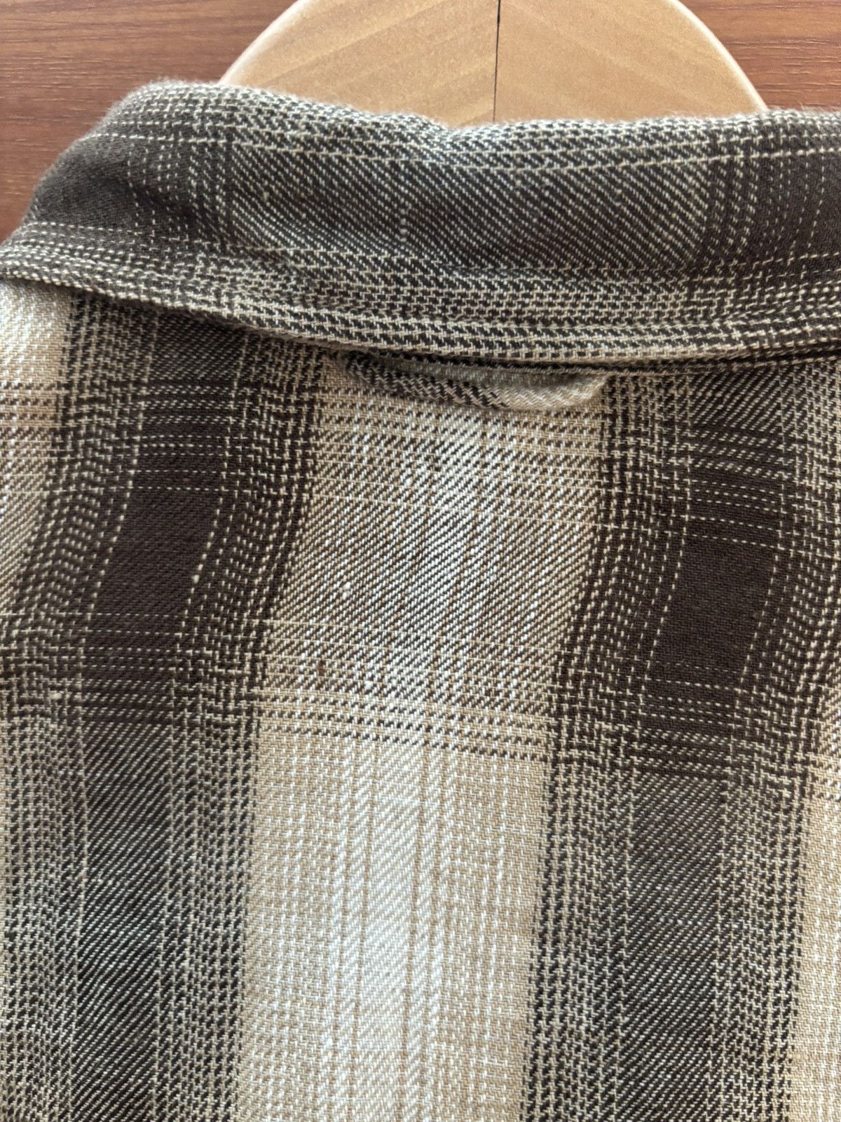 45rpm 45R linen shadow check eastern shirt size 4 Size US M / EU 48-50 / 2 - 6 Thumbnail