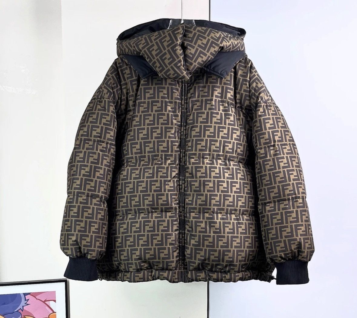 Fendi Fendi All-Over Print Double F Dual-Facing Down Jacket, Les Size S / US 4 / IT 40 - 1 Thumbnail