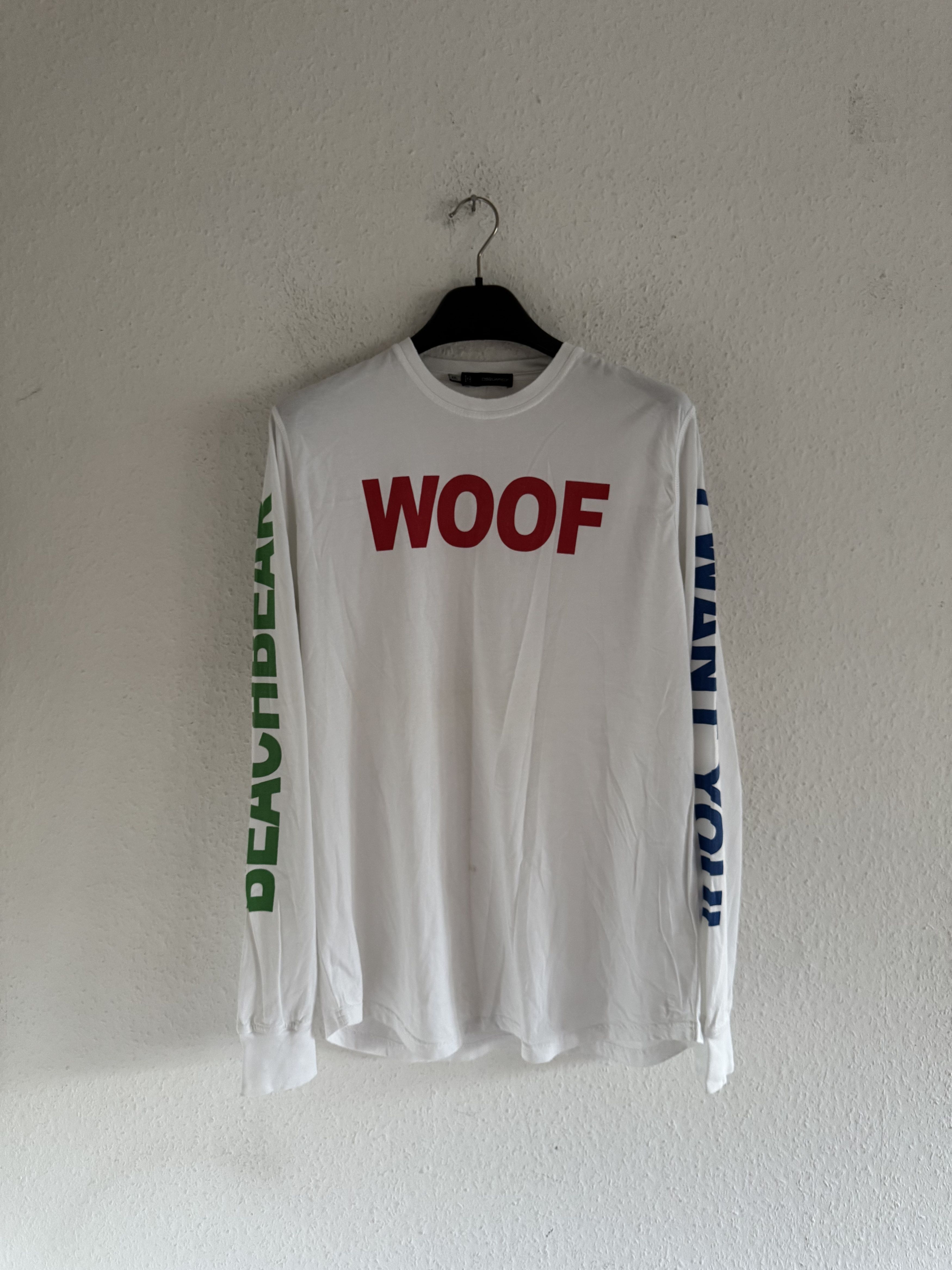 Dsquared2 SS12 Woof Print Long Sleeve Shirt Size US XXL / EU 58 / 5 - 1 Thumbnail