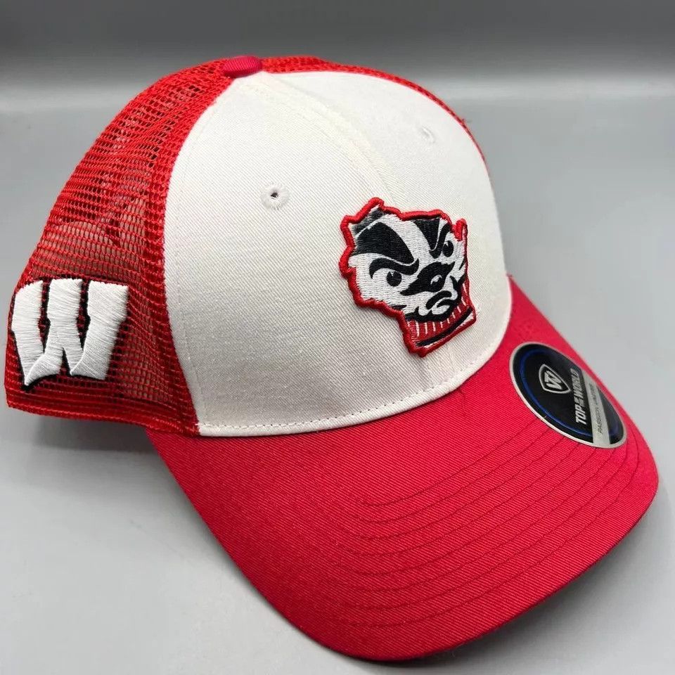 Top Of The World Wisconsin Badgers Trucker Hat Men Top of the World Snap Back Size ONE SIZE - 3 Thumbnail