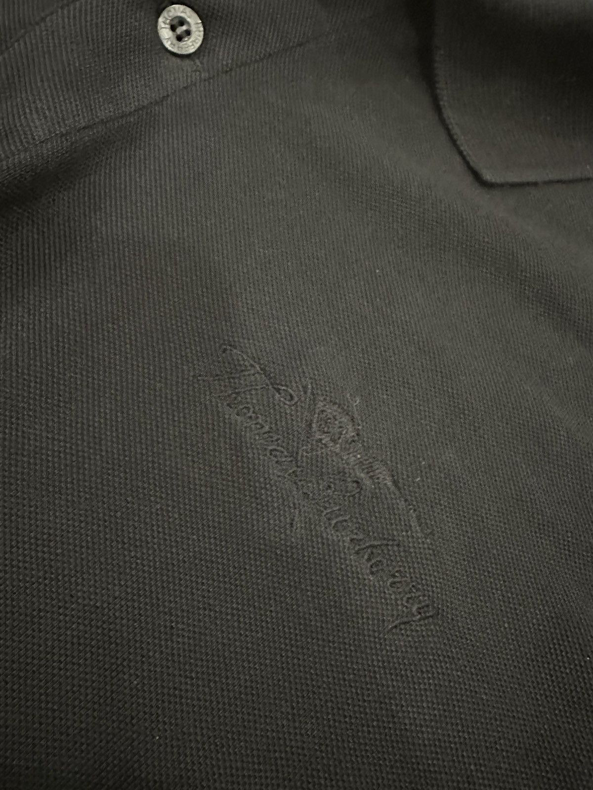 Burberry Vintage Burberry Long Sleeve Polo Size US XL / EU 56 / 4 - 3 Thumbnail